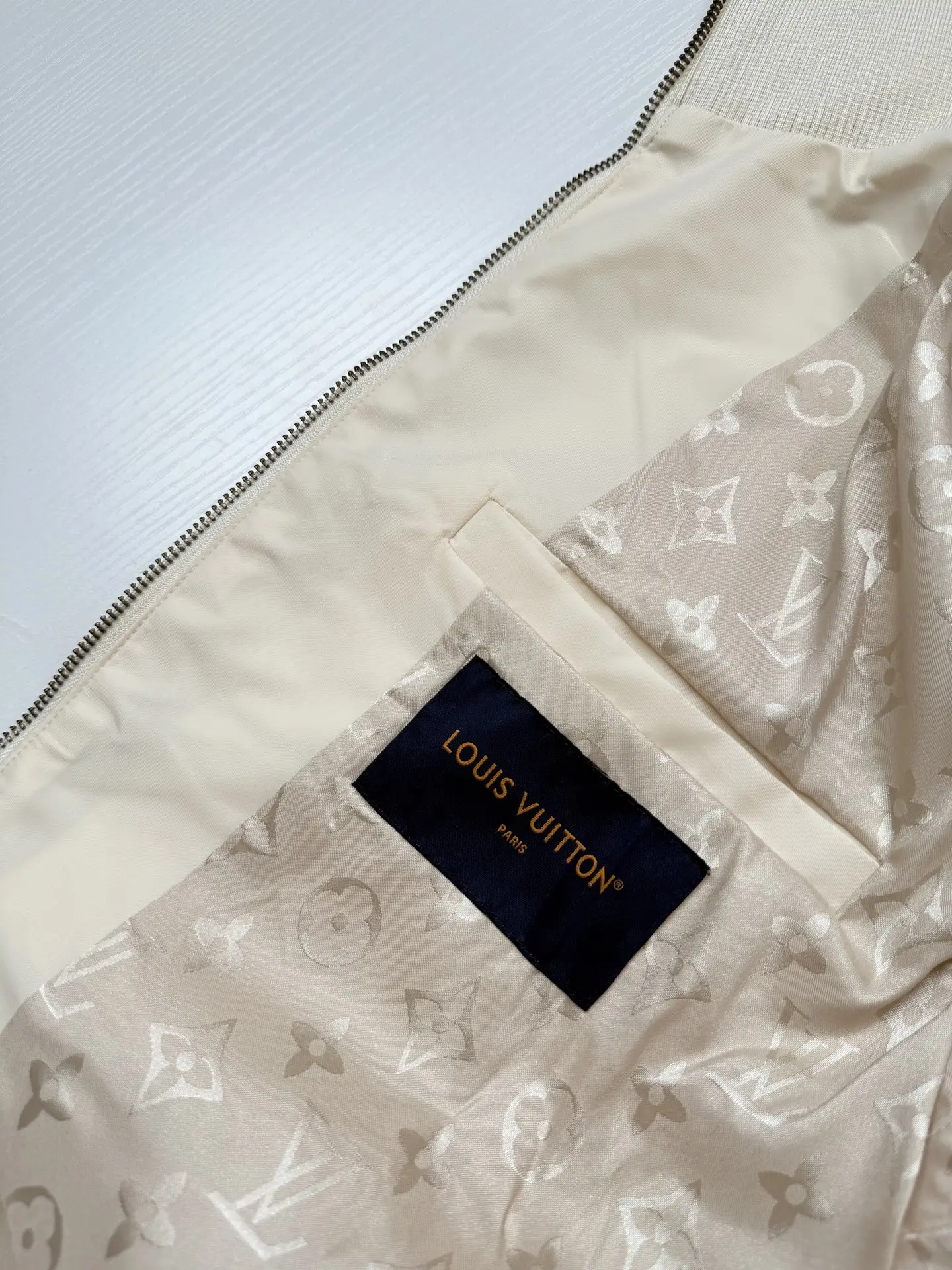 Monogram Lining Funnel-Neck Coach Jacket D36020678 — view 8