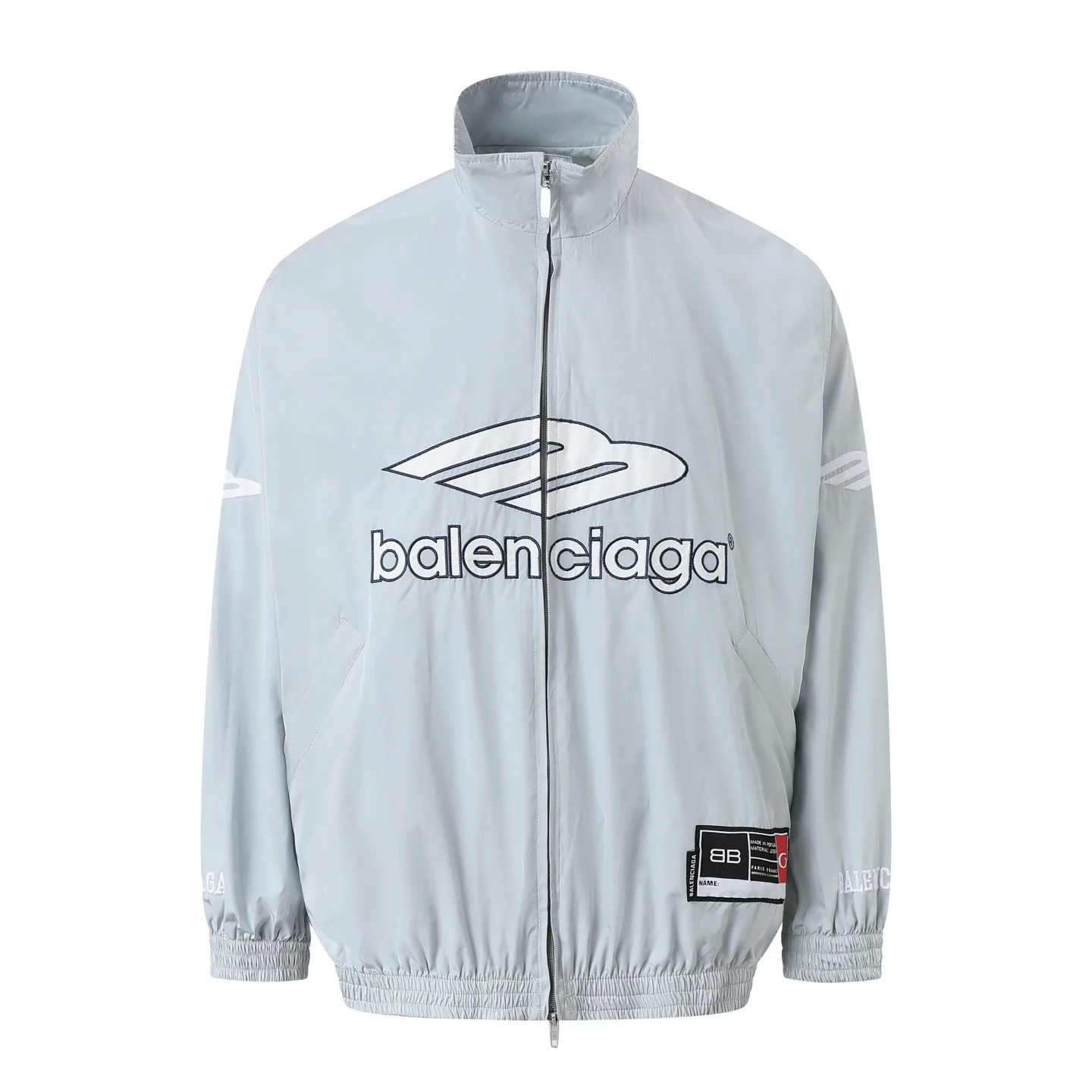 Football Logo Embroidered Poplin Track Jacket D36021168
