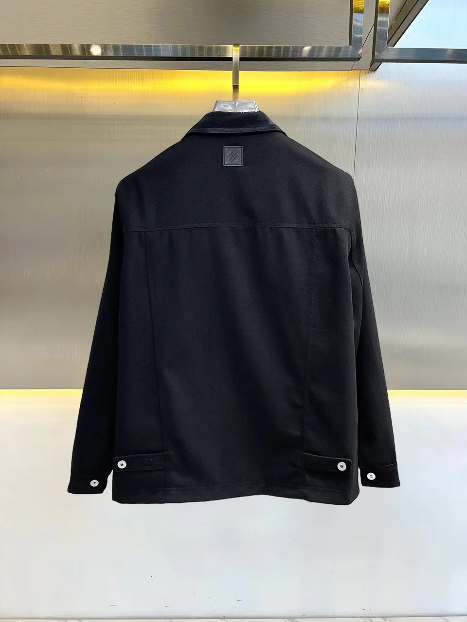 Zip-Up Harrington Jacket with Embossed Pocket D36014671 — view 2