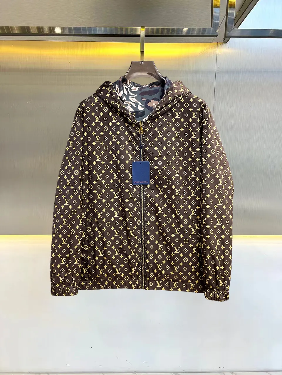 Monogram Camouflage Hooded Windbreaker Jacket D36014676 — view 2