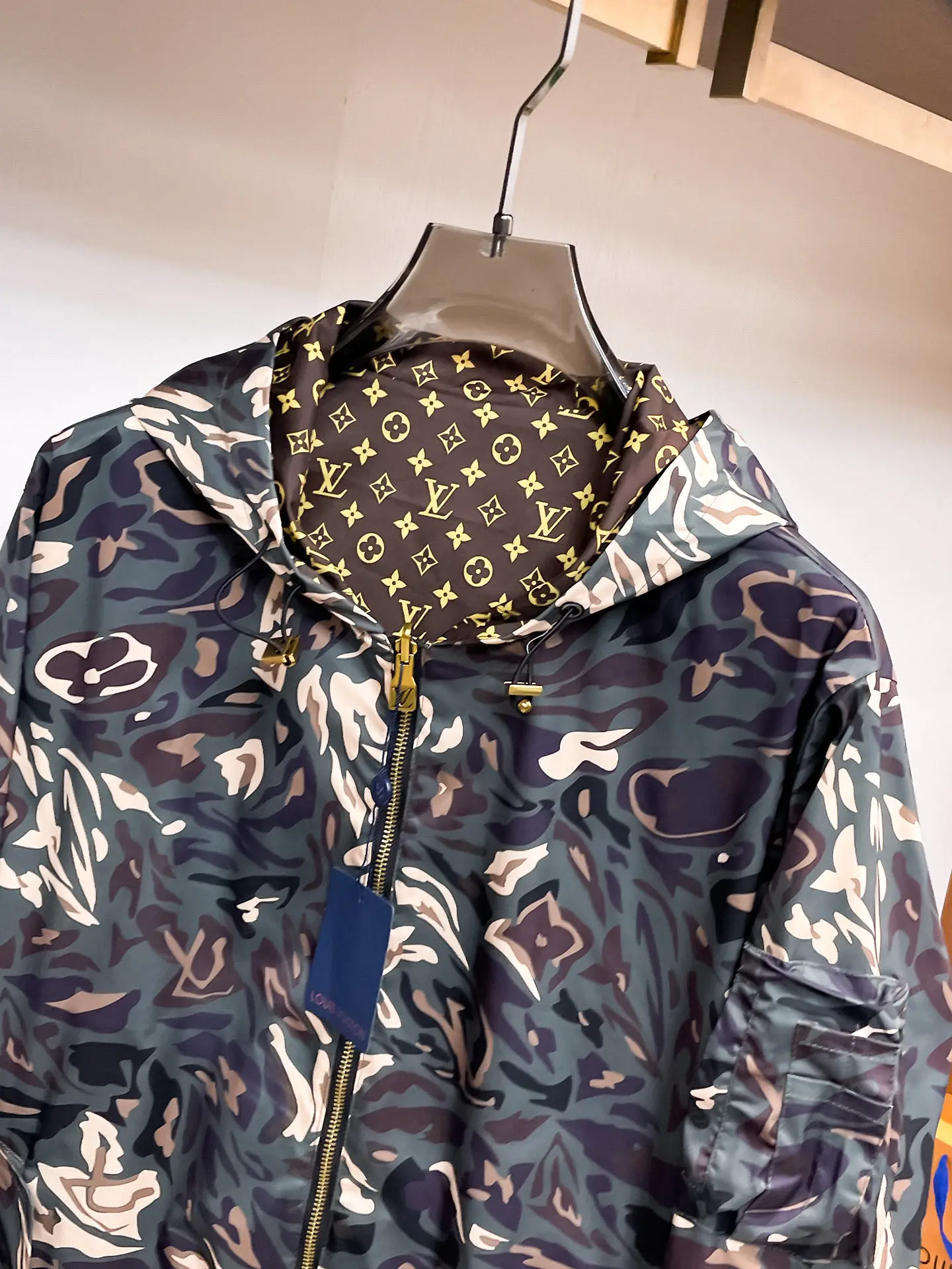 Monogram Camouflage Hooded Windbreaker Jacket D36014676 — view 5