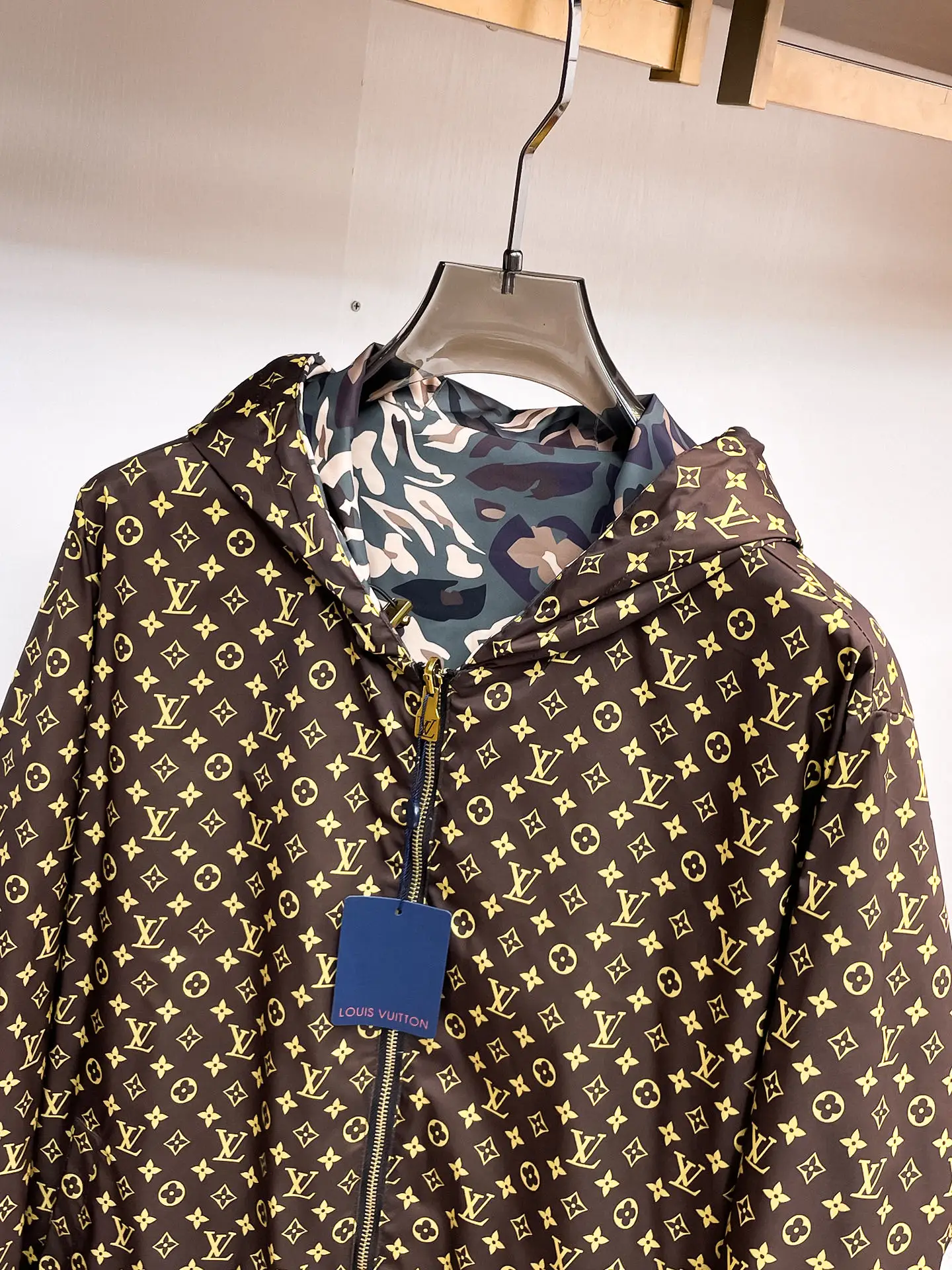 Monogram Camouflage Hooded Windbreaker Jacket D36014676 — view 14