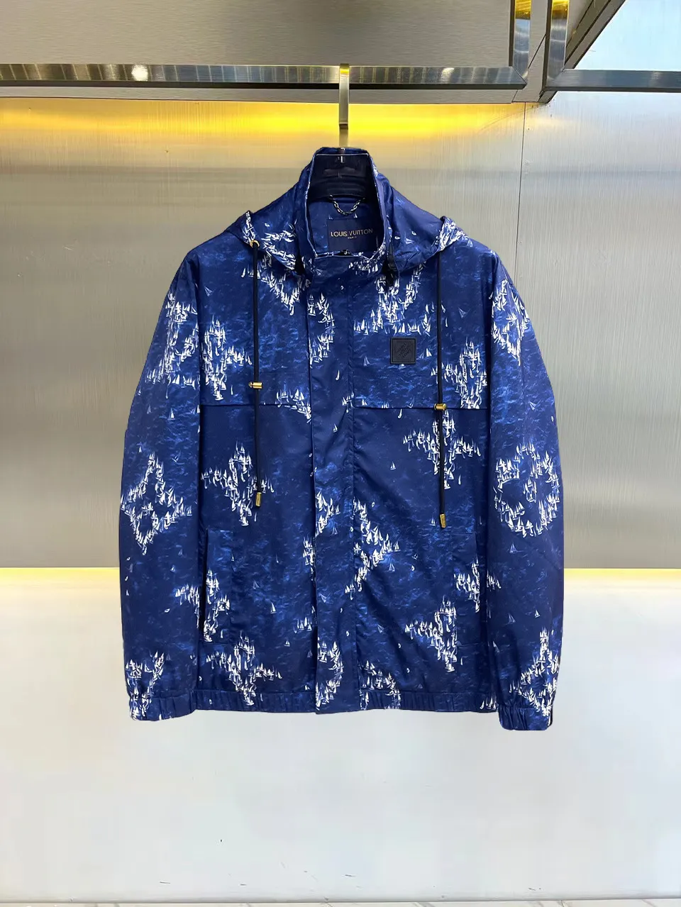 Monogram Printed Hooded Windbreaker Jacket D36014678