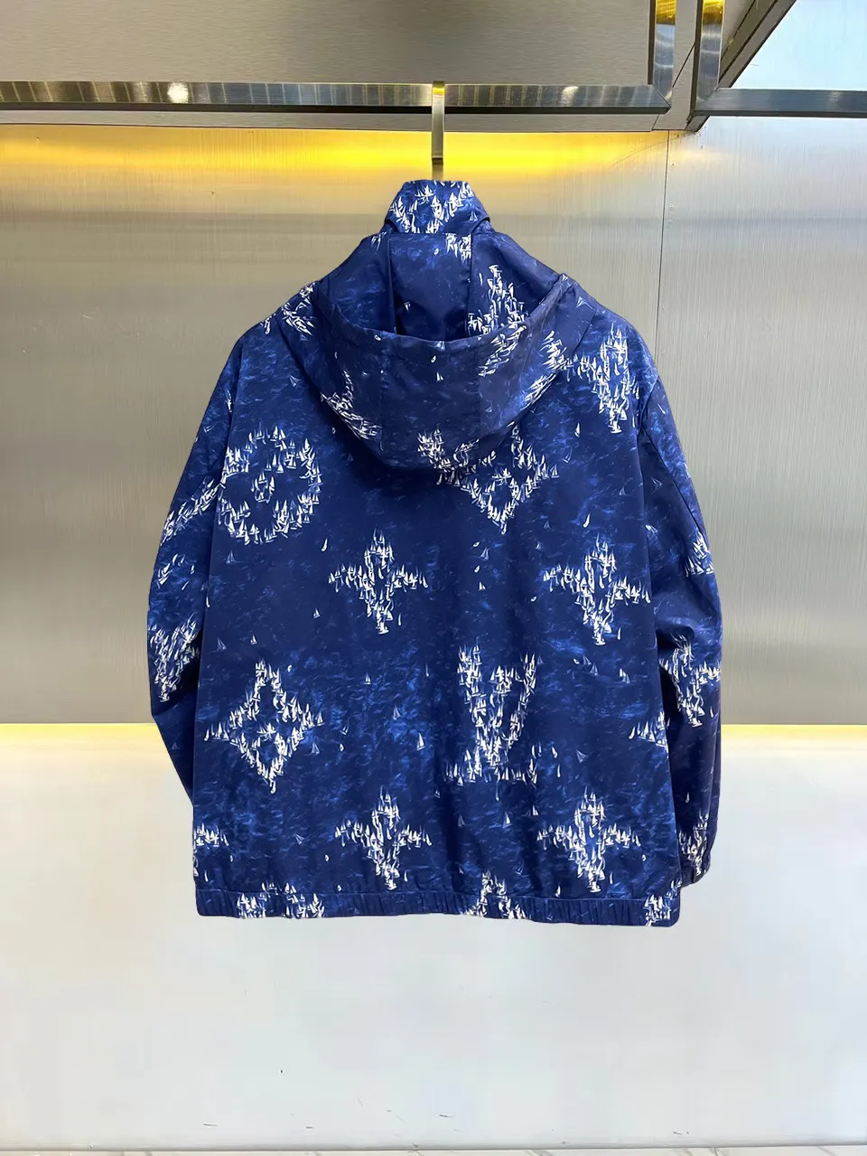 Monogram Printed Hooded Windbreaker Jacket D36014678 — view 2