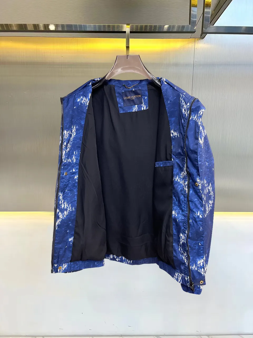 Monogram Printed Hooded Windbreaker Jacket D36014678 — view 3