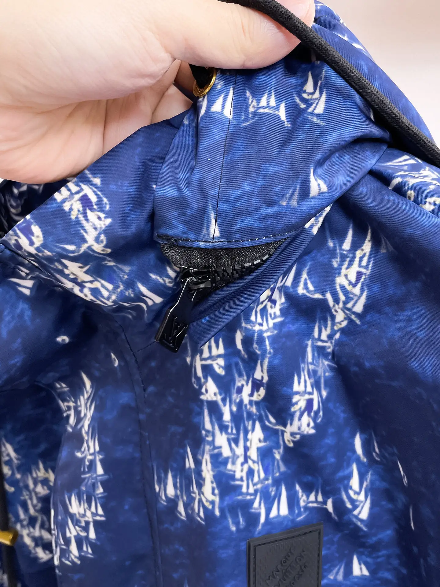 Monogram Printed Hooded Windbreaker Jacket D36014678 — view 13