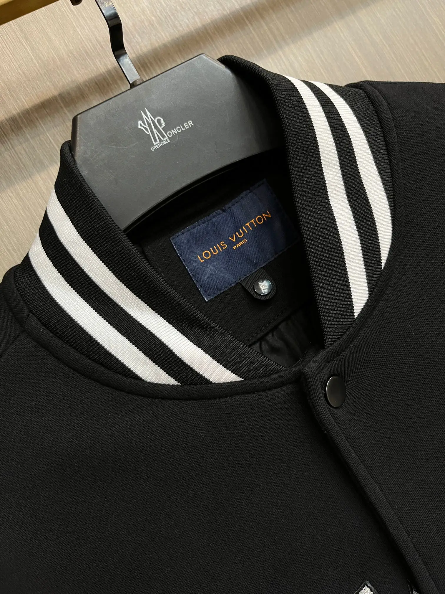 LV Lovers Logo Embroidered Bomber Jacket D36014353 — view 3