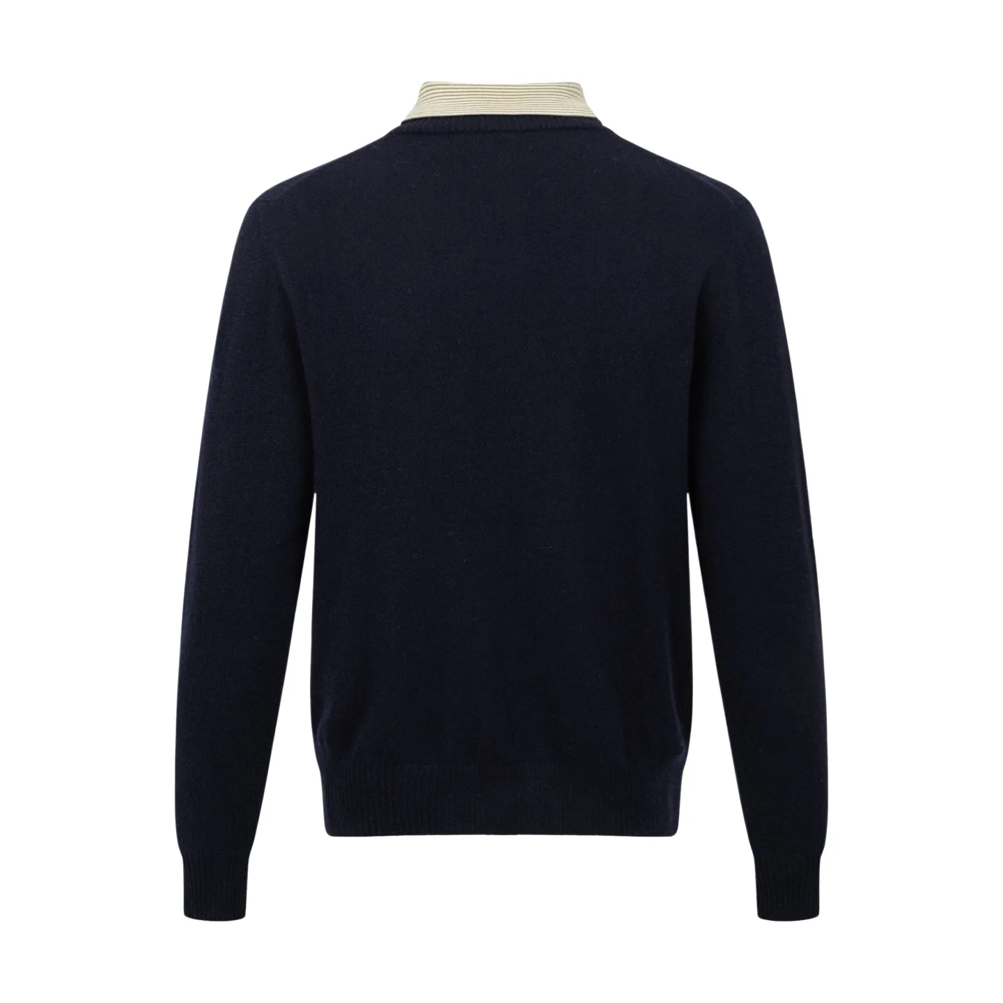 Layered-Effect Cotton and Cashmere-Blend Sweater D36021040 — view 2