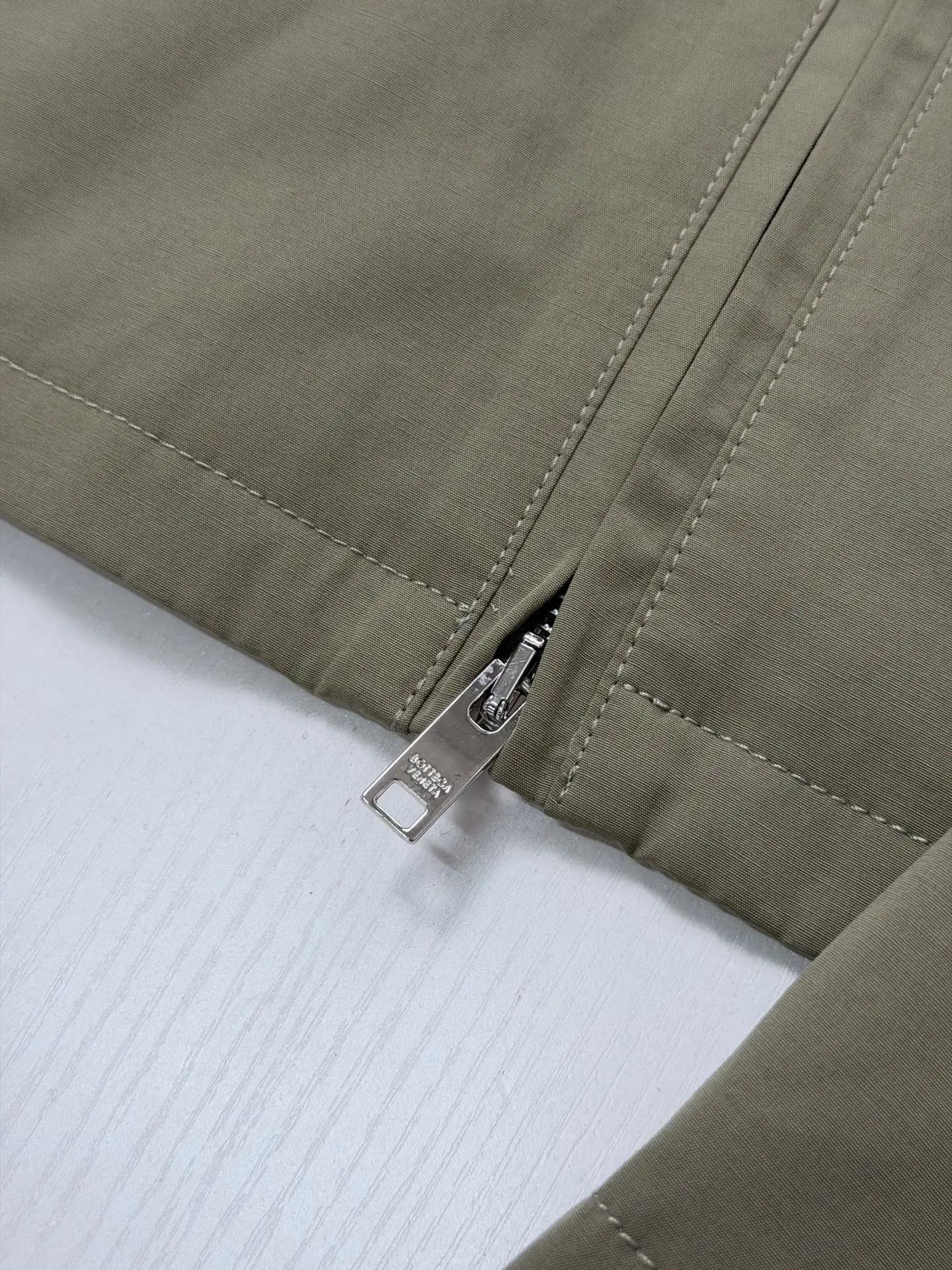 Intrecciato Leather-Trimmed Cotton-Blend Jacket D36520665 — view 5