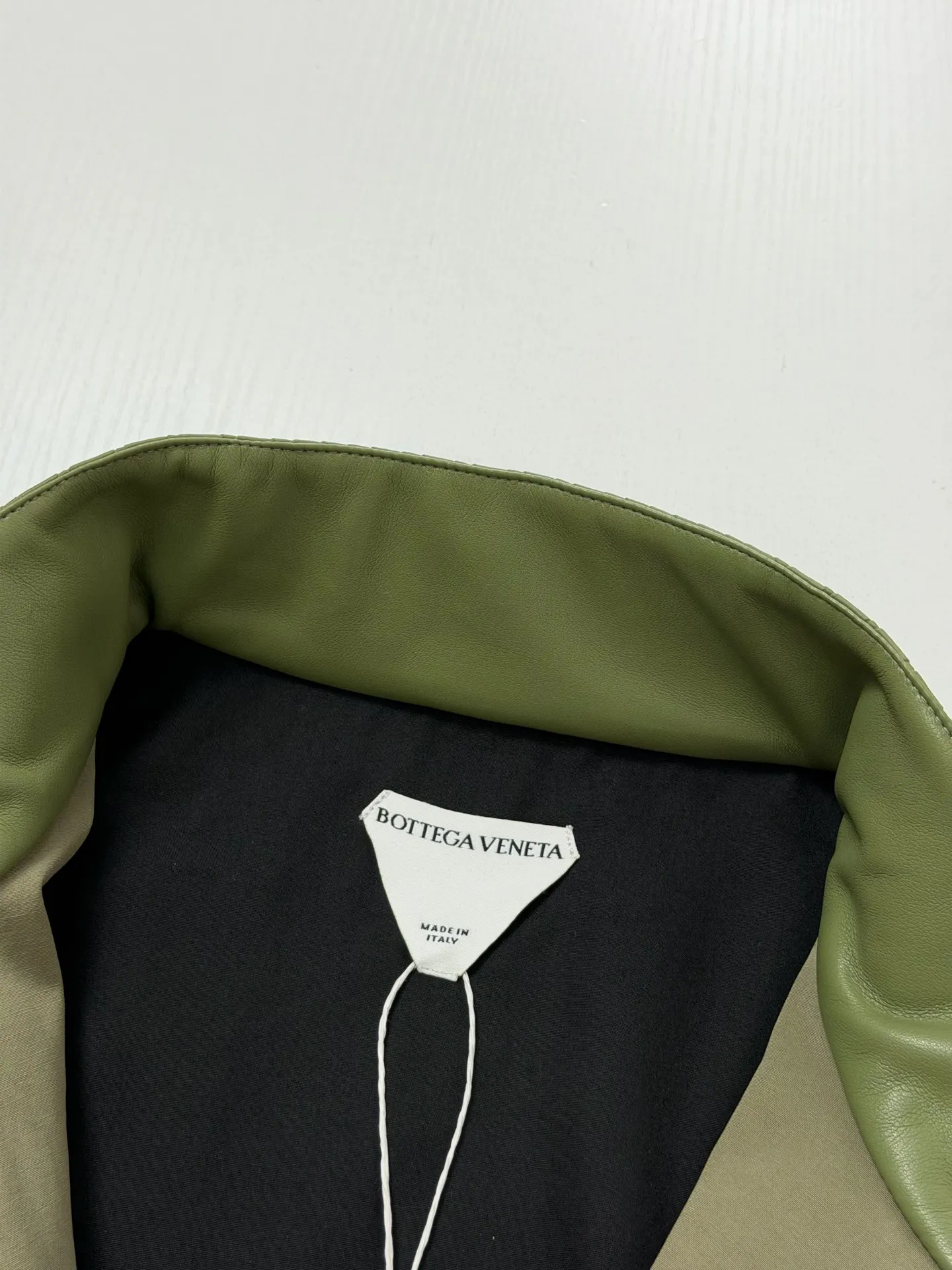 Intrecciato Leather-Trimmed Cotton-Blend Jacket D36520665 — view 12