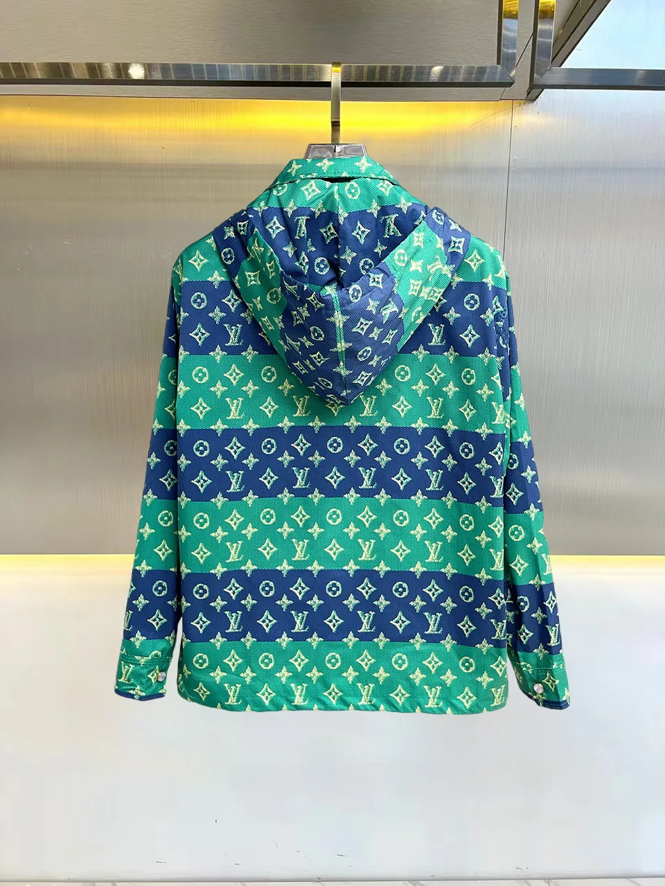 Monogram Striped Hooded Jacket D37014664 — view 2