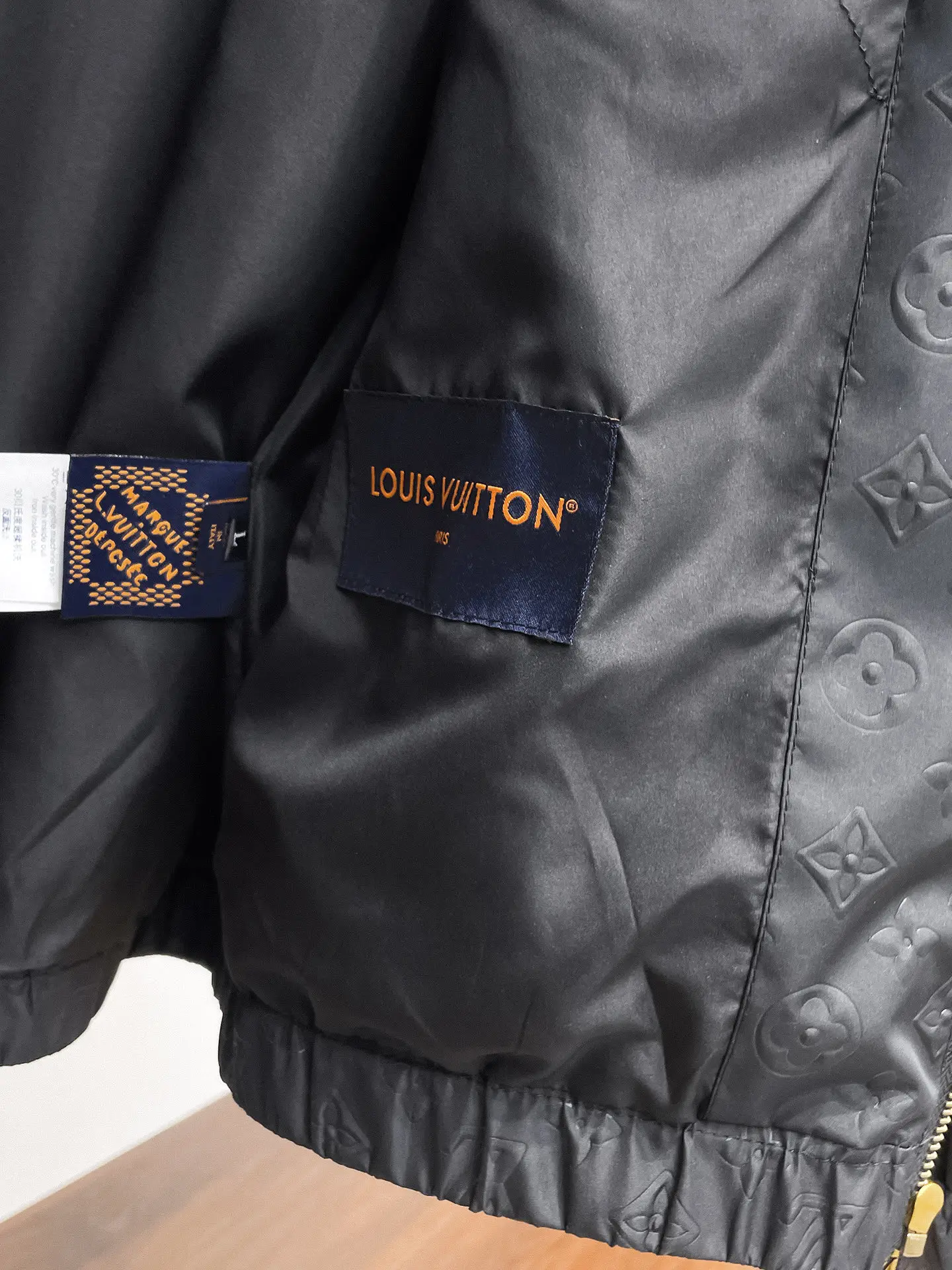 Monogram Embossed Hooded Windbreaker Jacket D37014663 — view 9