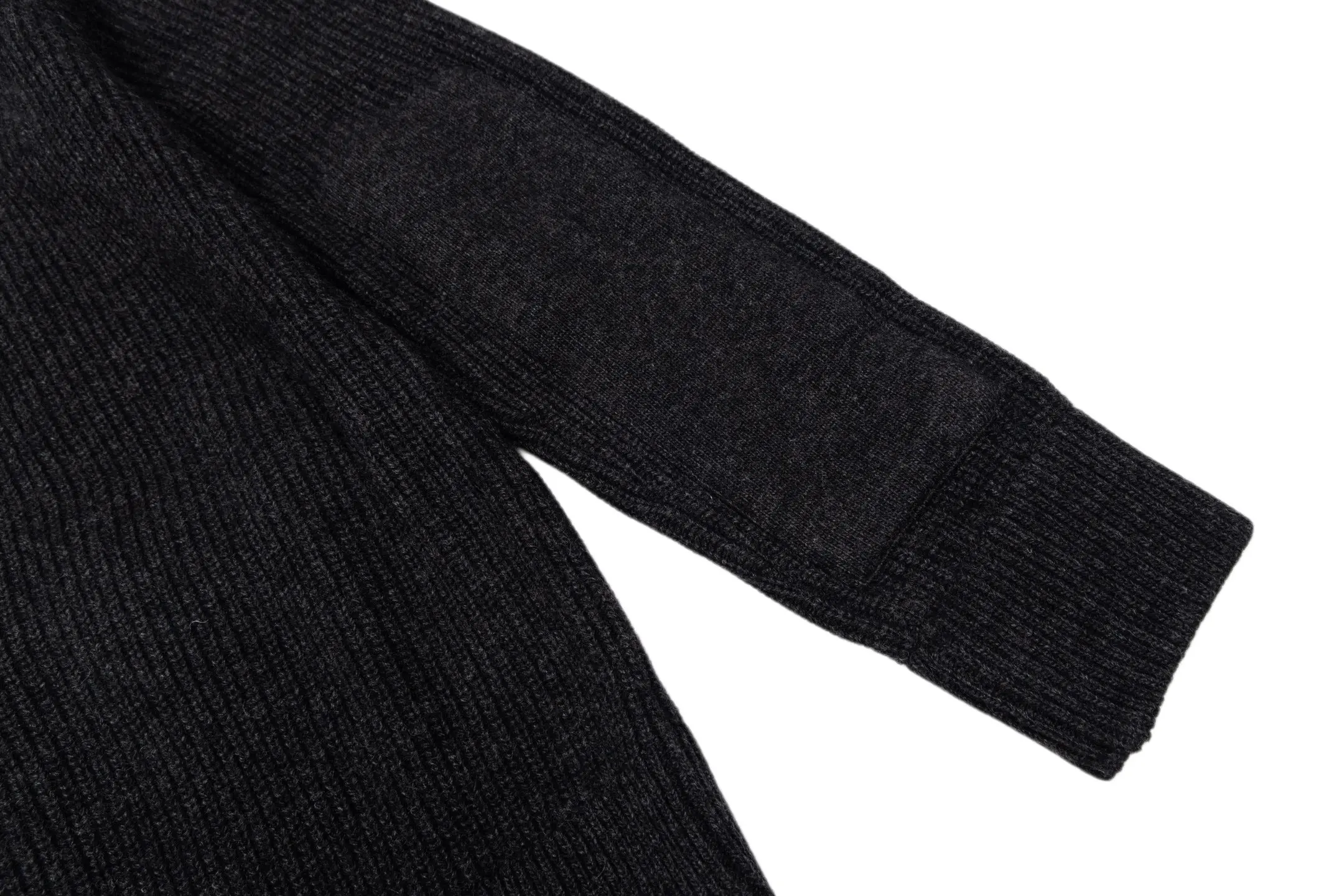 Mock-Neck Buttoned Wool-Blend Knit Jacket D37021164 — view 5