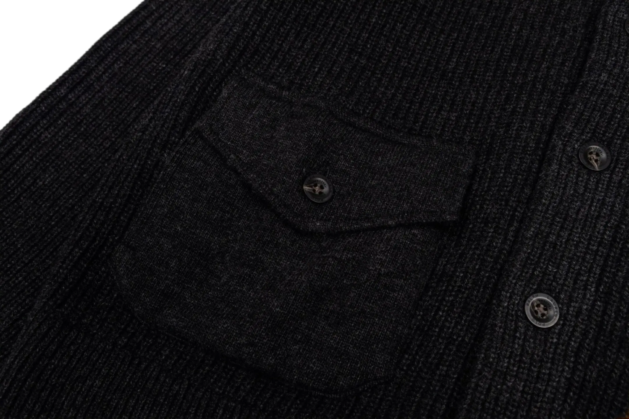 Mock-Neck Buttoned Wool-Blend Knit Jacket D37021164 — view 7