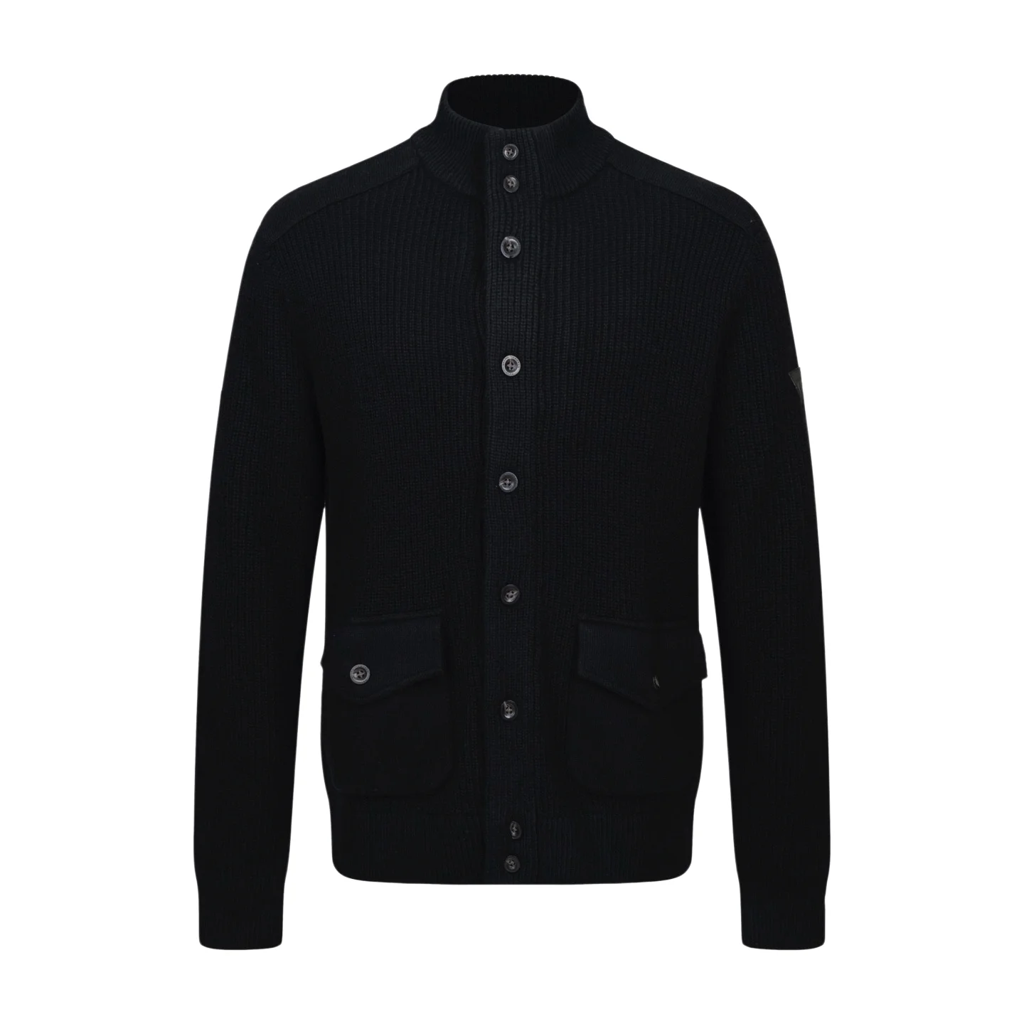 Ribbed Wool Mock-Neck Cardigan D37021165