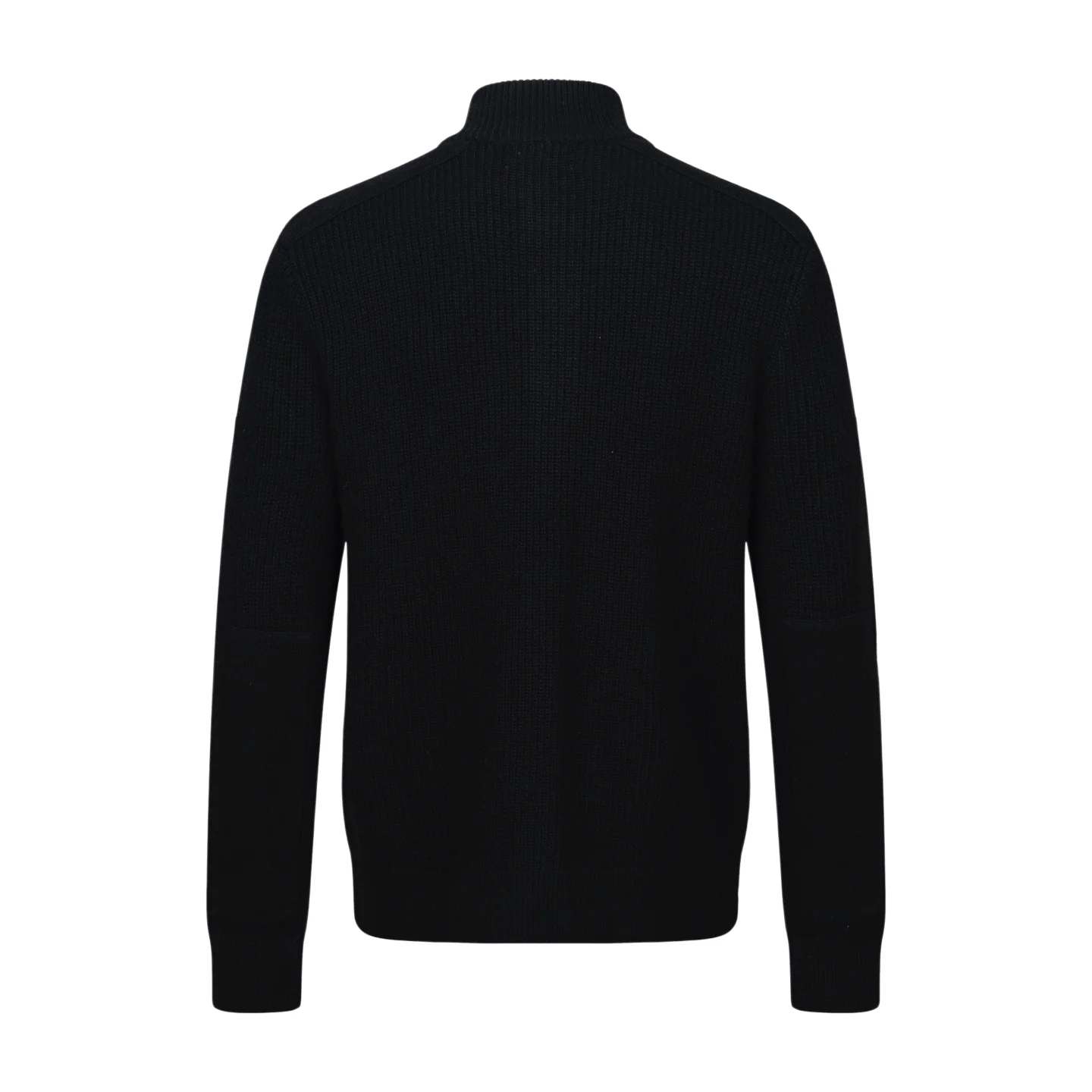 Ribbed Wool Mock-Neck Cardigan D37021165 — view 2