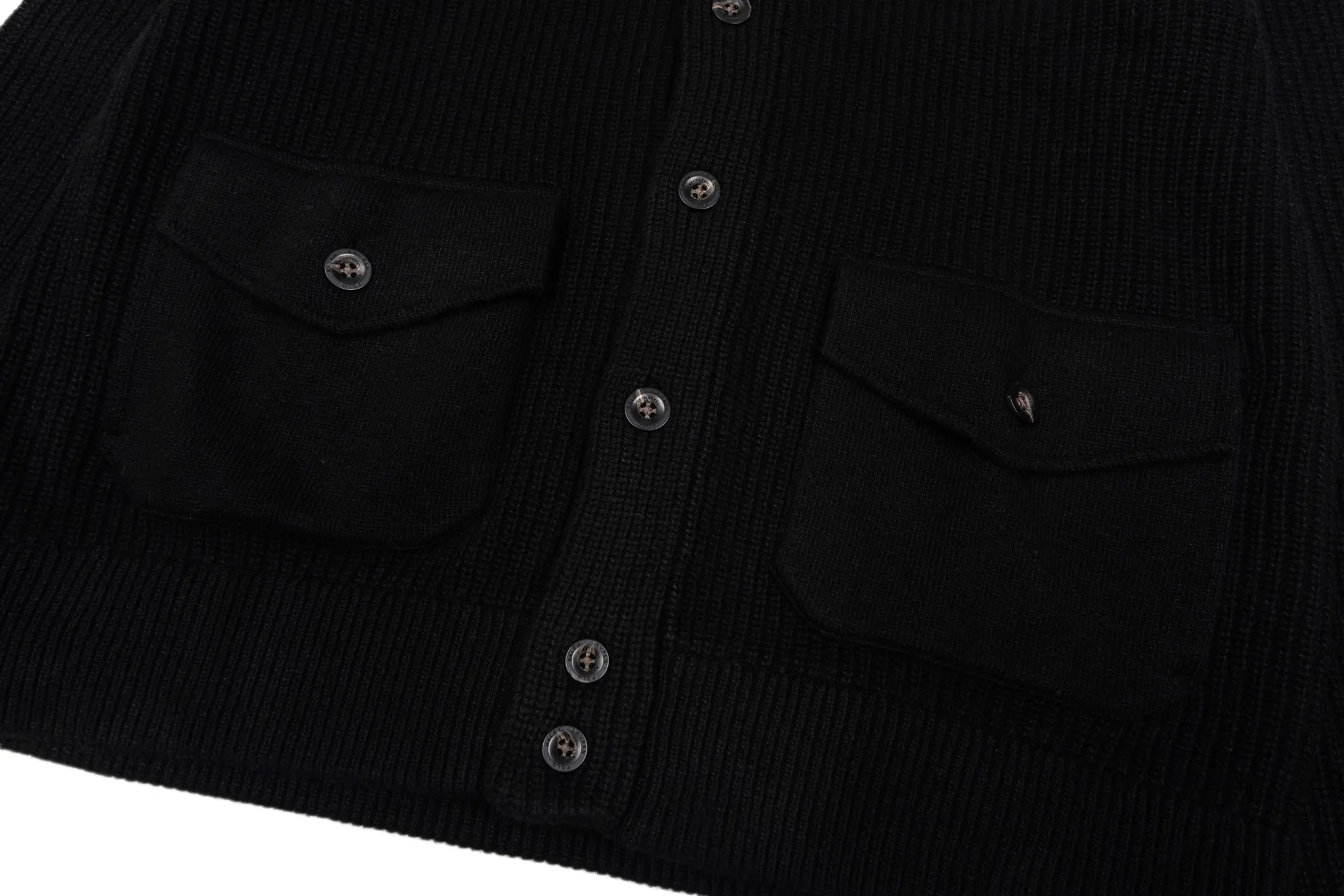 Ribbed Wool Mock-Neck Cardigan D37021165 — view 8