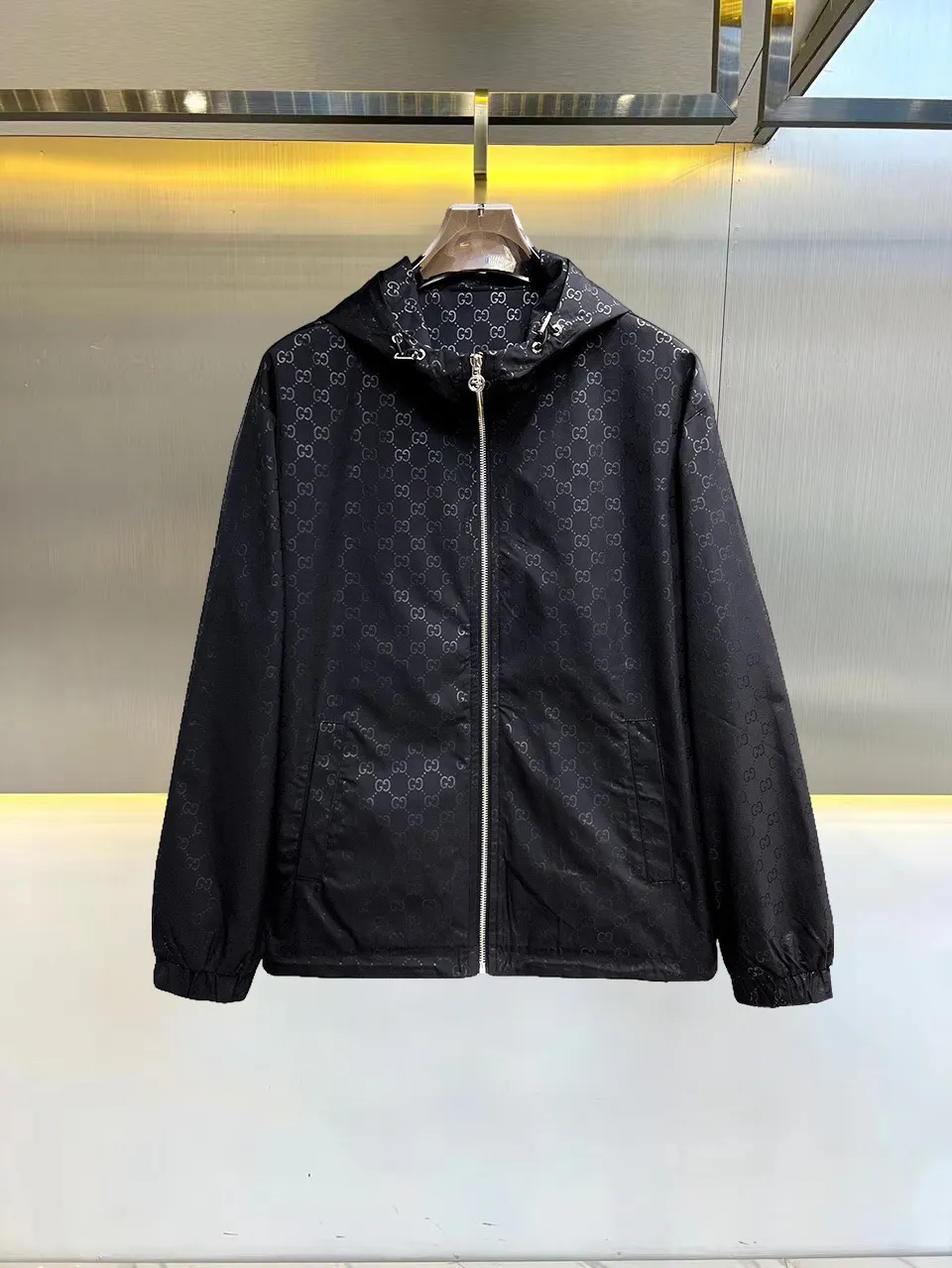 Monogram Jacquard Hooded Windbreaker Jacket D38014731