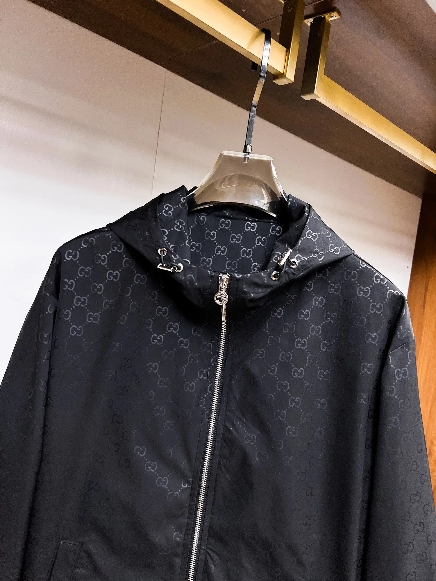 Monogram Jacquard Hooded Windbreaker Jacket D38014731 — view 4