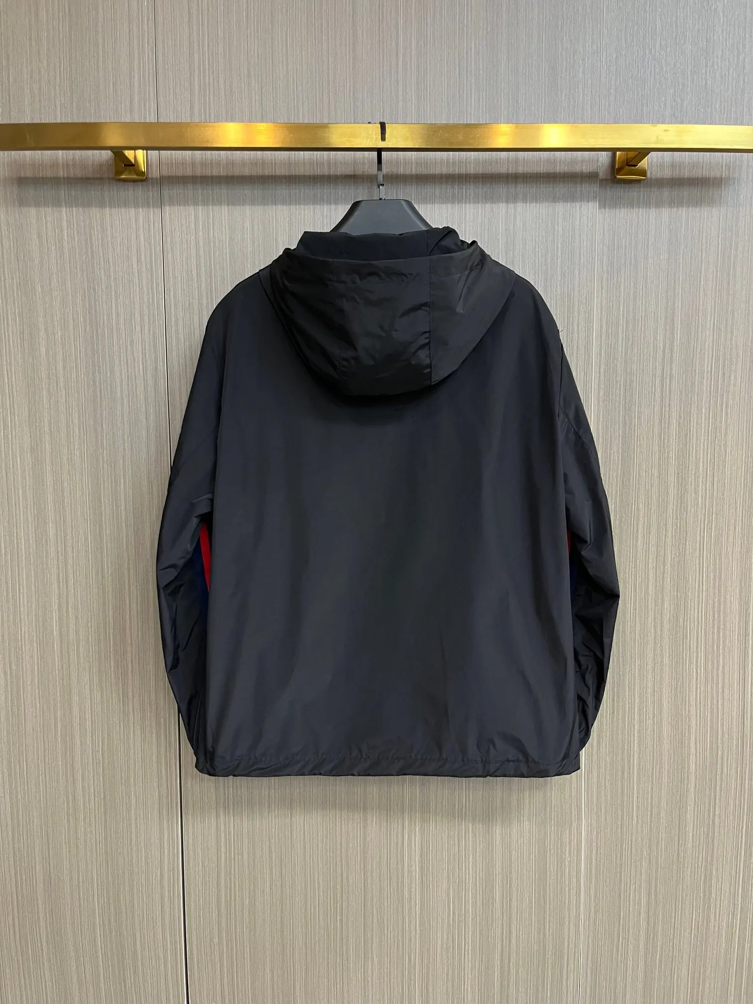 Web-Stripe Hooded Windbreaker Jacket D38014277 — view 2