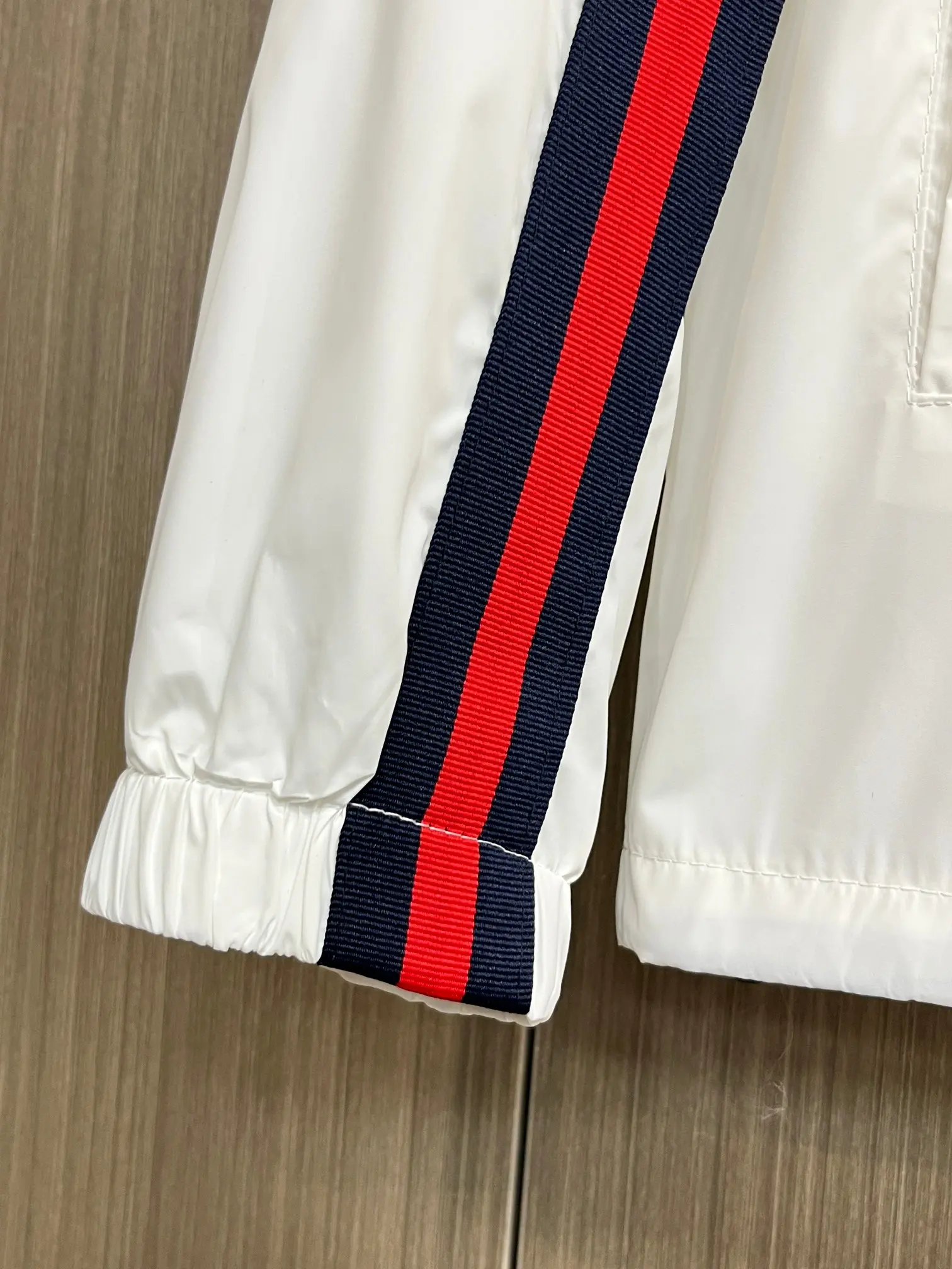 Web-Stripe Hooded Windbreaker Jacket D38014368 — view 8