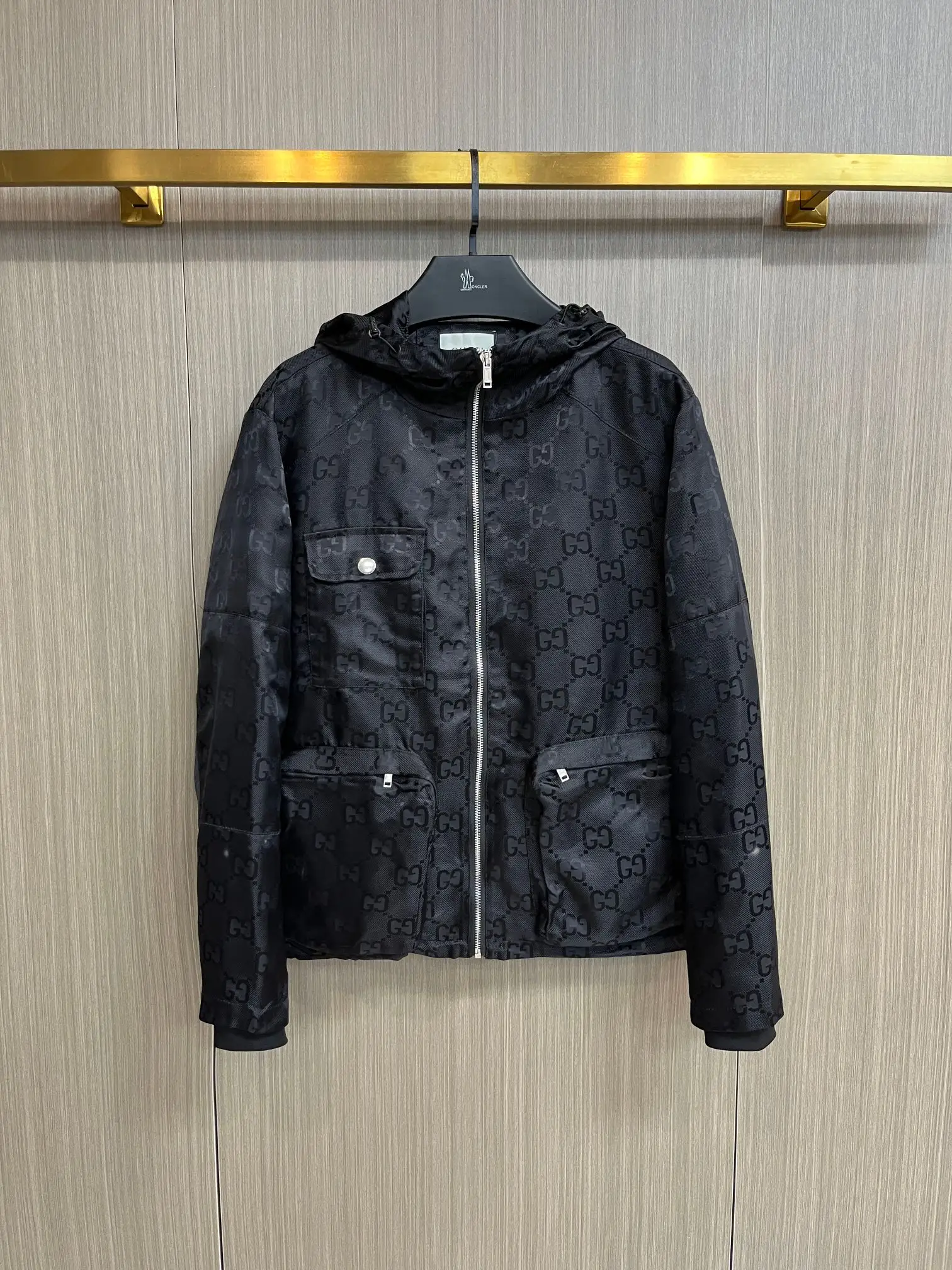GG Monogram Hooded Jacquard Jacket D38014365