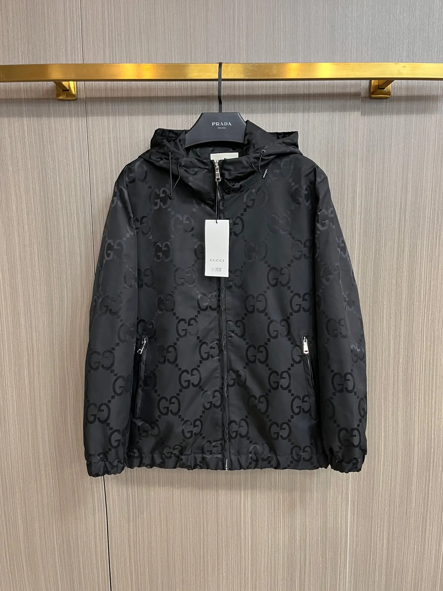 Monogram Jacquard Hooded Windbreaker Jacket D38014363