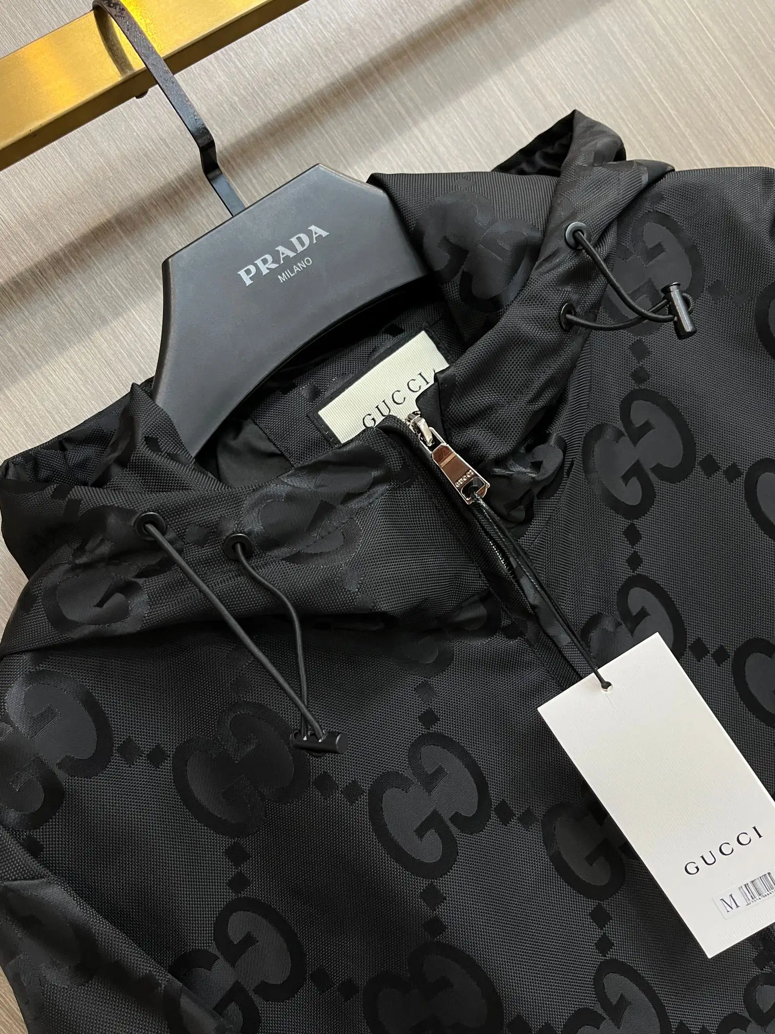 Monogram Jacquard Hooded Windbreaker Jacket D38014363 — view 3