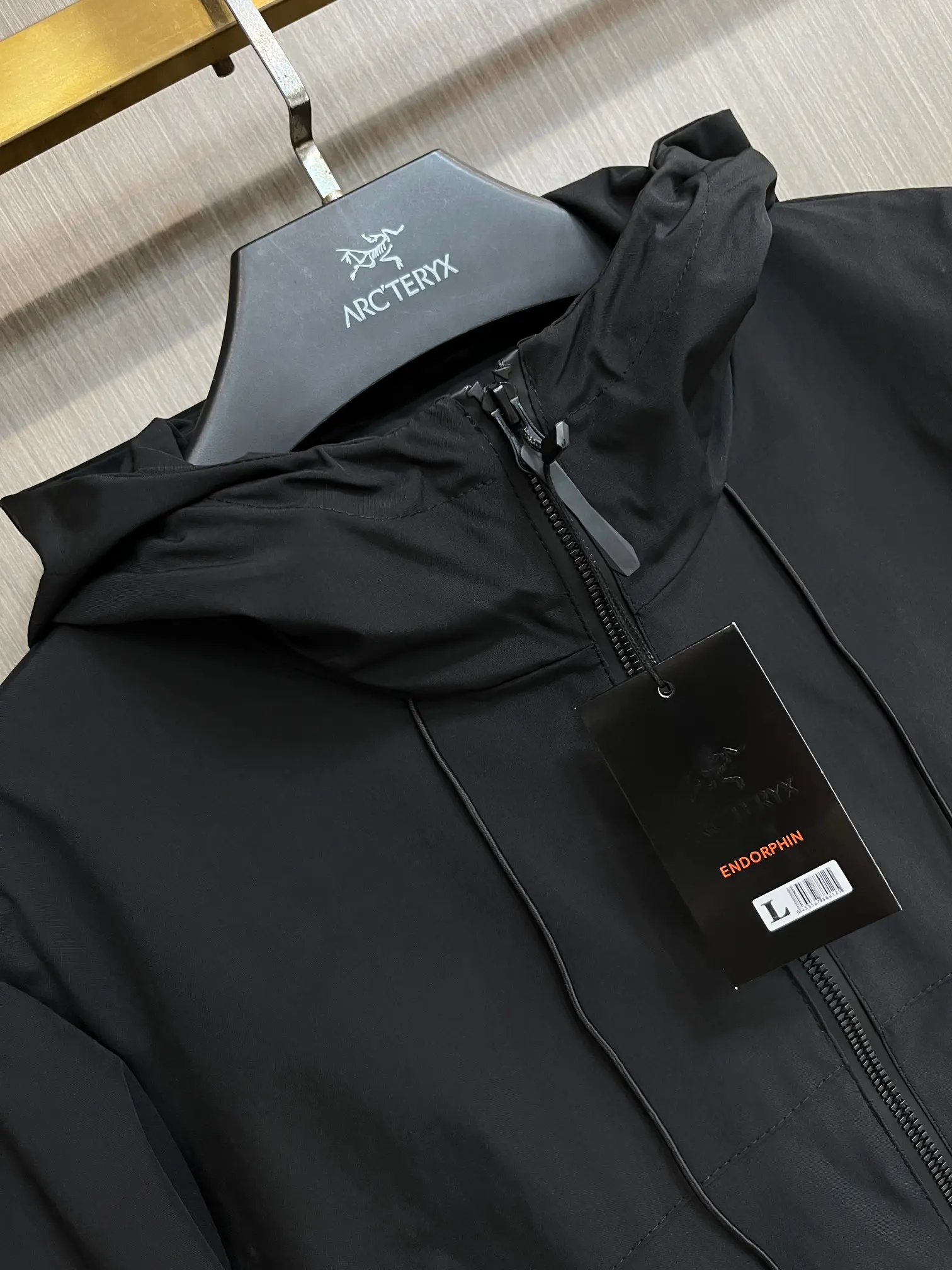 Hooded Lightweight Performance Shell Jacket D38014382 — view 3