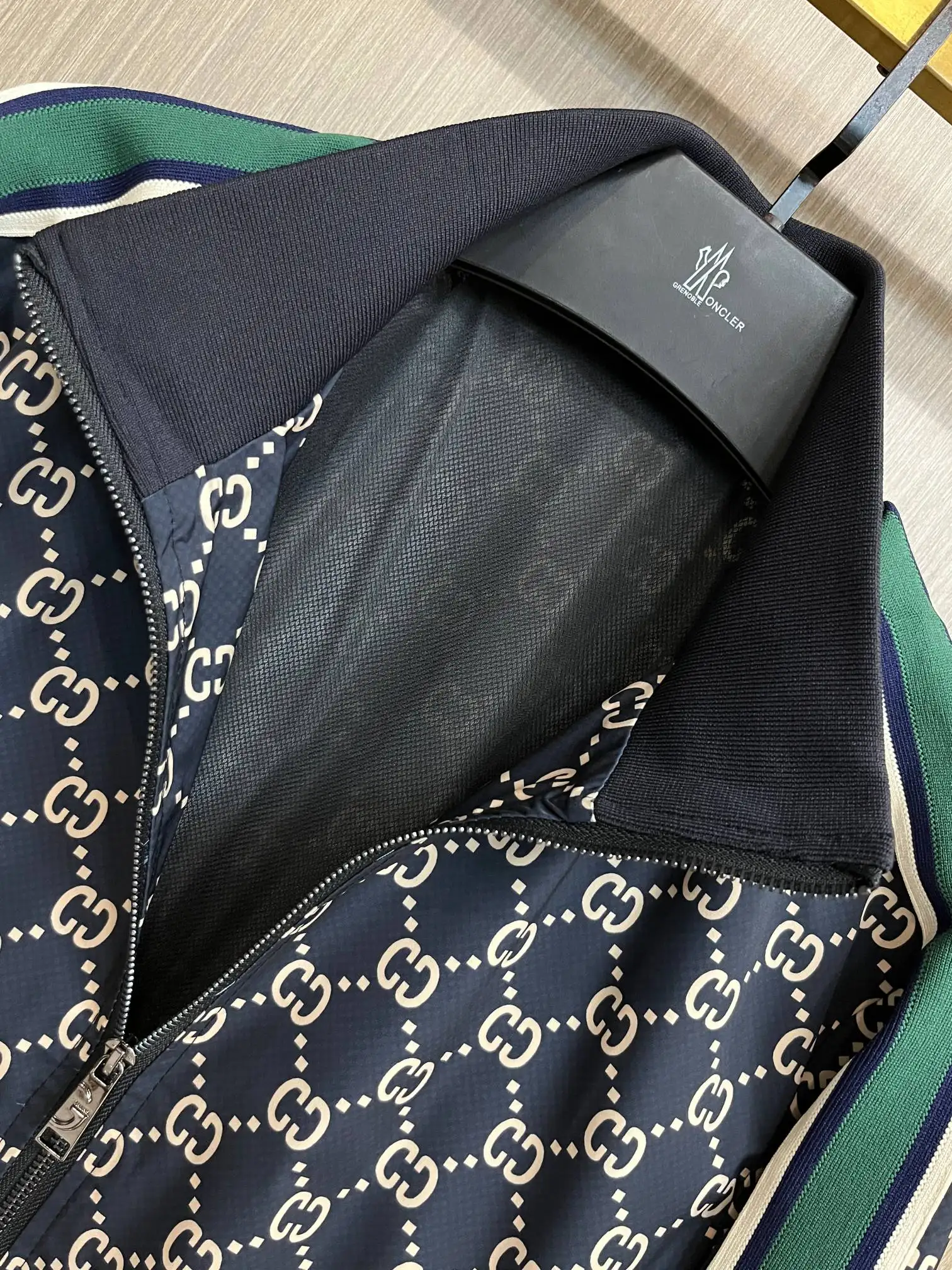 Monogram Print Zip-Up Track Jacket D38014312 — view 5