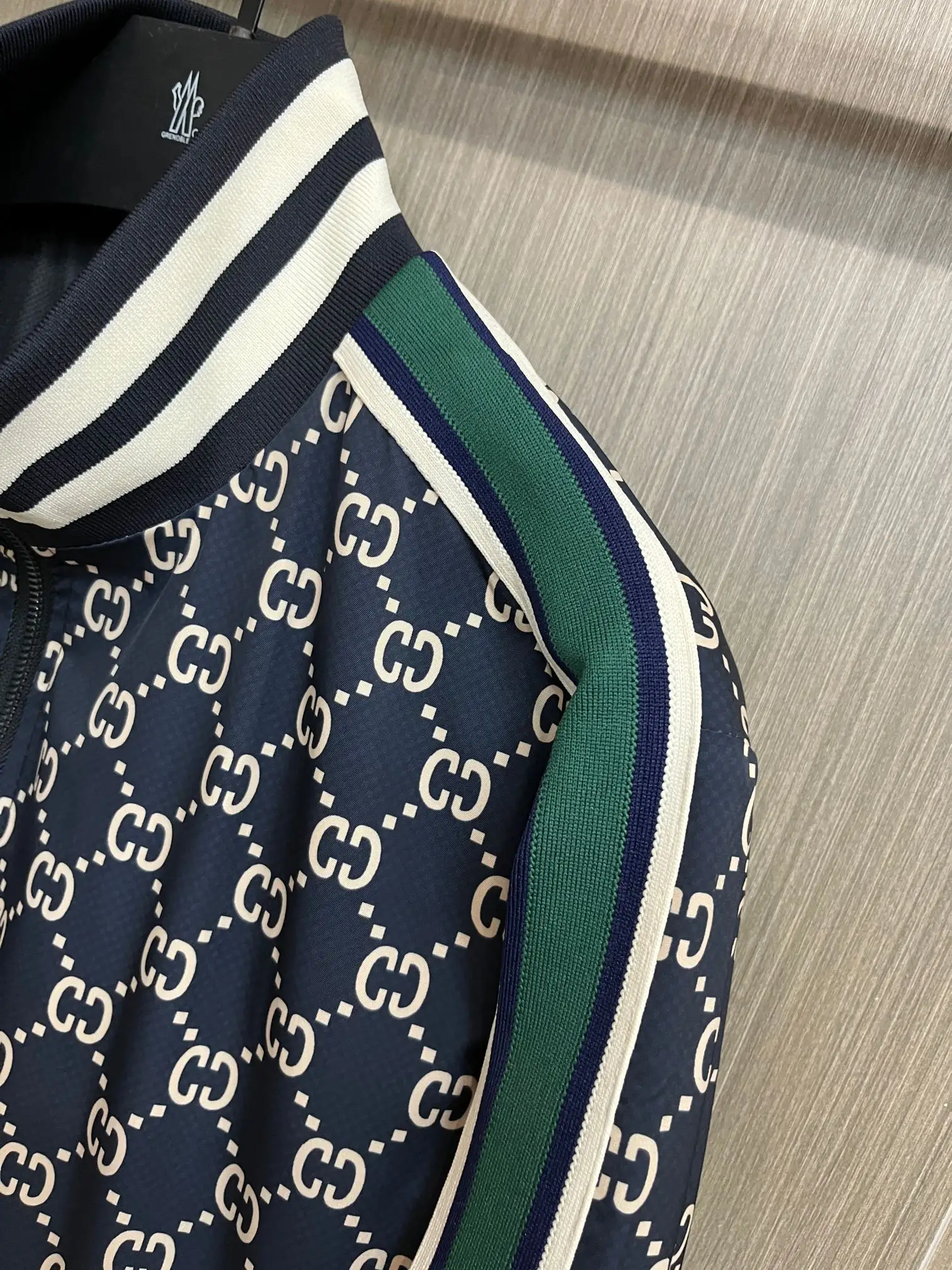 Monogram Print Zip-Up Track Jacket D38014312 — view 6