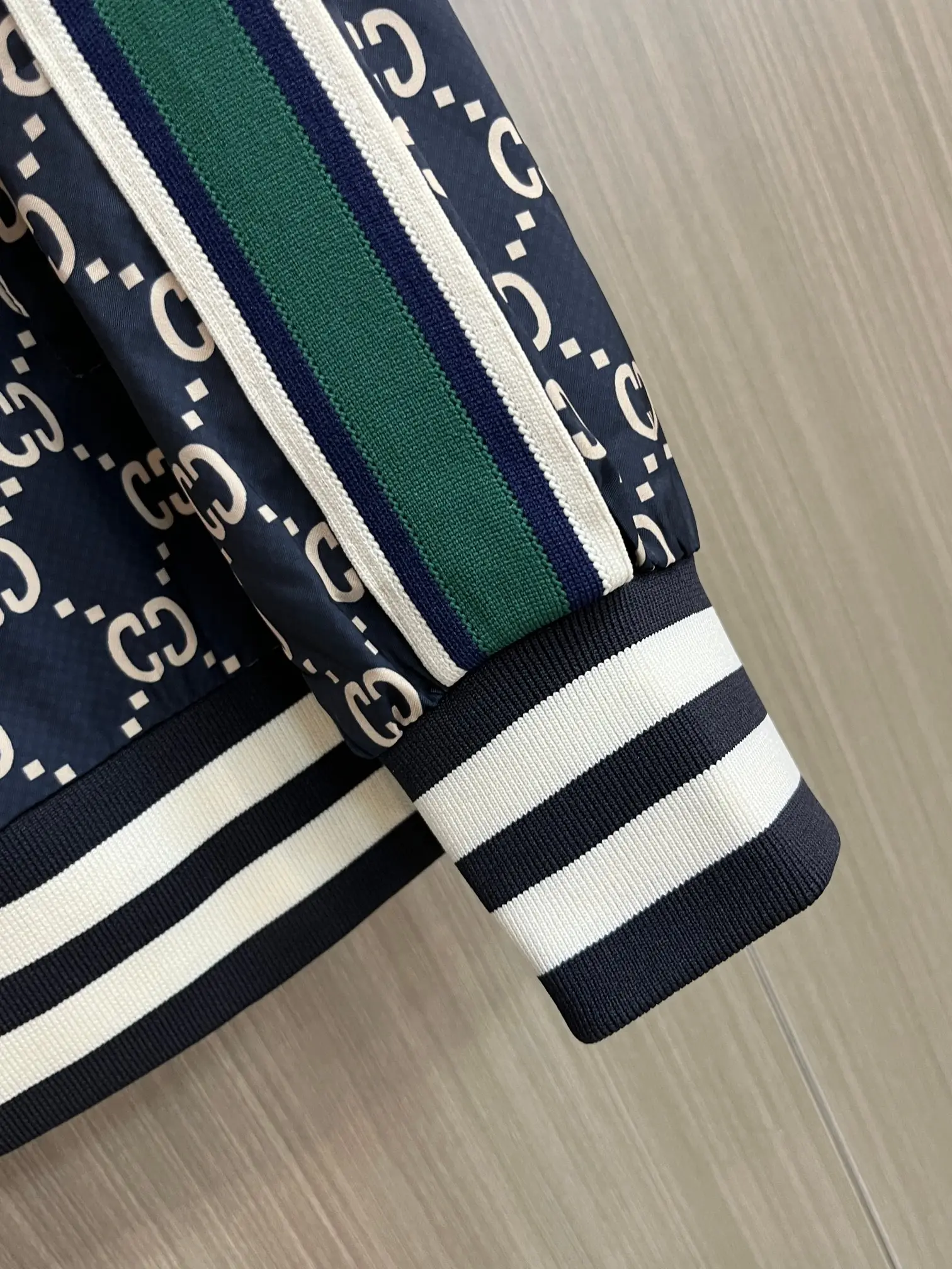 Monogram Print Zip-Up Track Jacket D38014312 — view 8