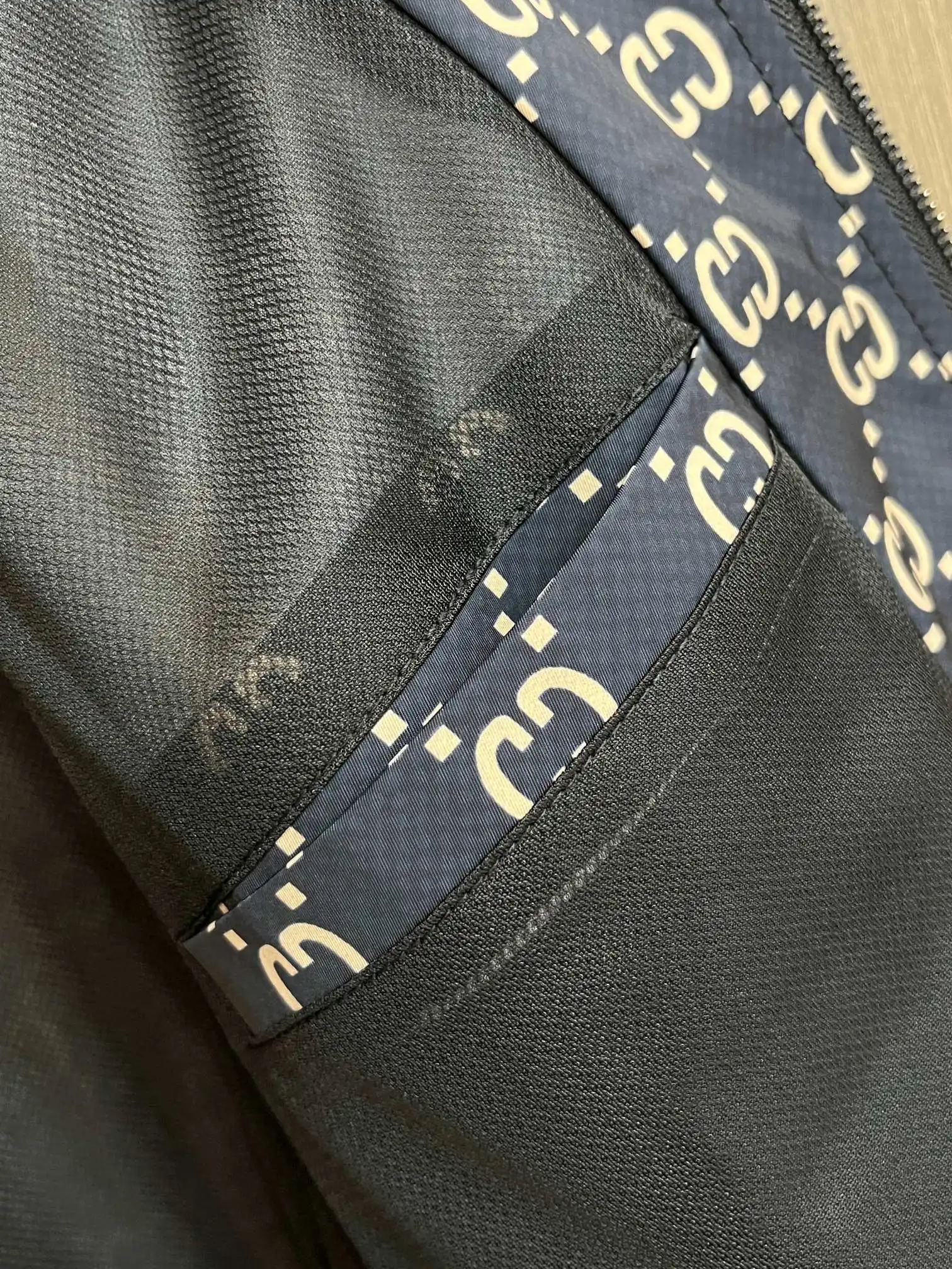 Monogram Print Zip-Up Track Jacket D38014312 — view 9