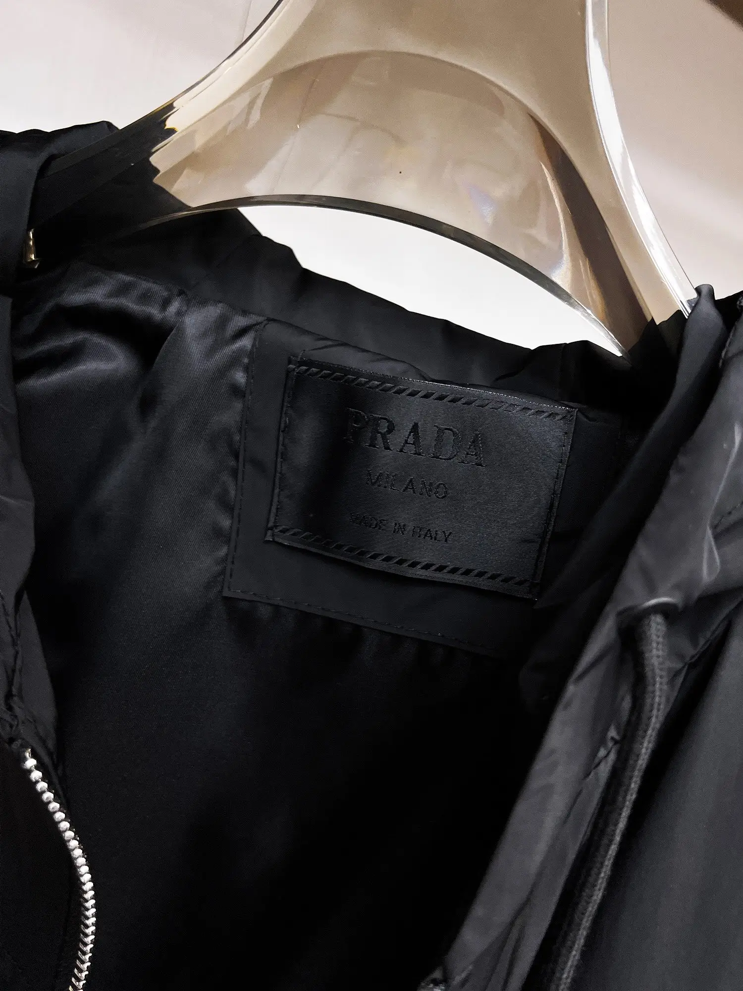 Hooded Technical Fabric Jacket D38014696 — view 8