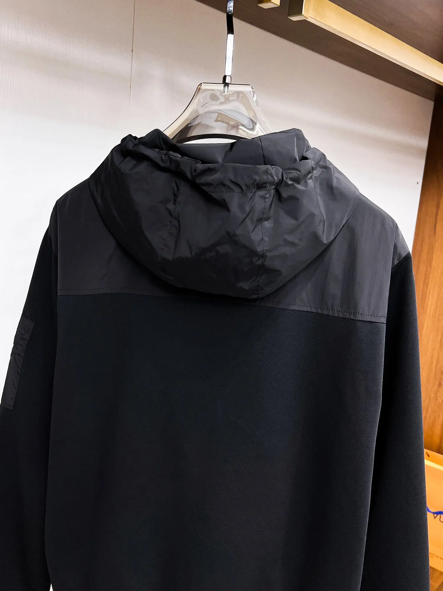 Hooded Technical Fabric Jacket D38014696 — view 12