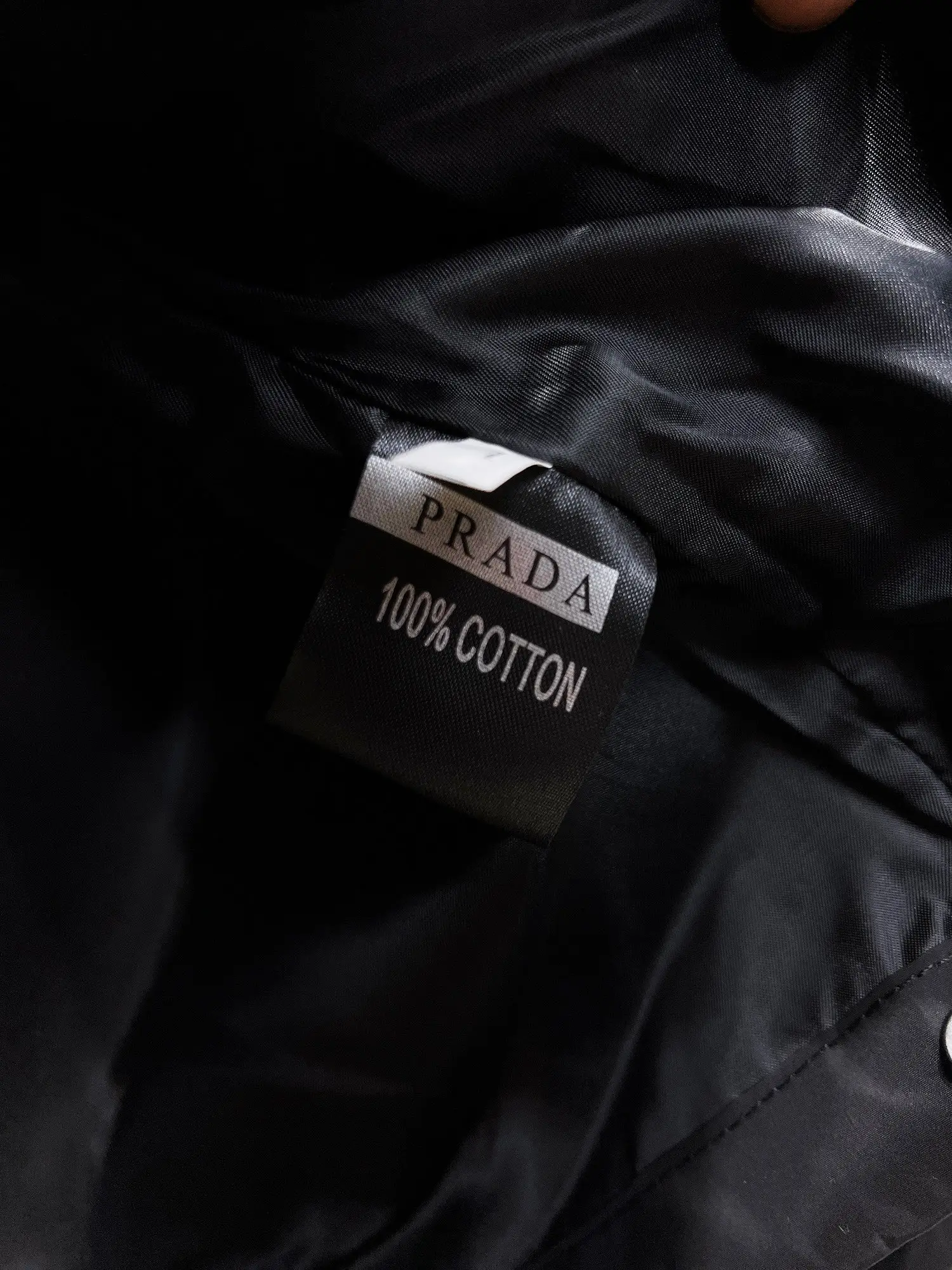 Hooded Nylon Zip-Up Jacket with Arm Pocket D38014701 — view 10