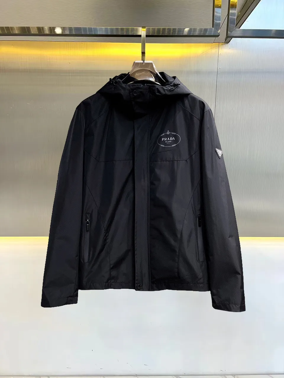 Logo-Print Hooded Shell Jacket D38014709