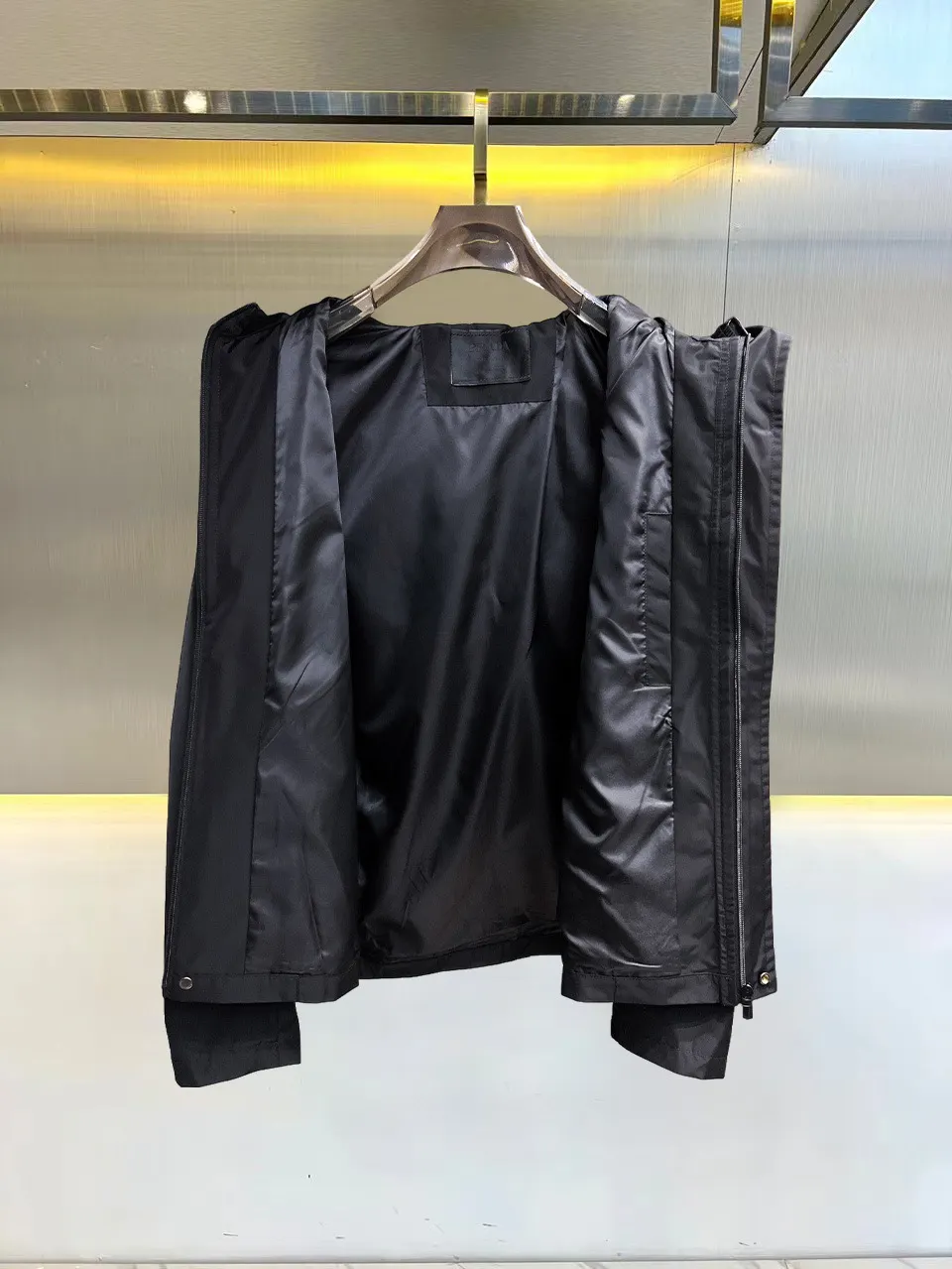 Logo-Print Hooded Shell Jacket D38014709 — view 3