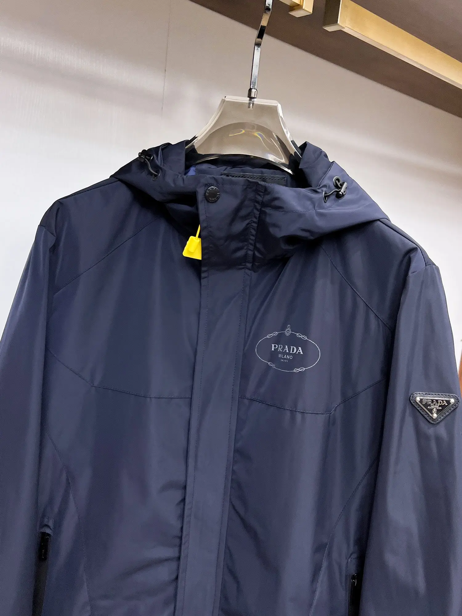 Logo-Appliquéd Hooded Shell Jacket D38014710 — view 3