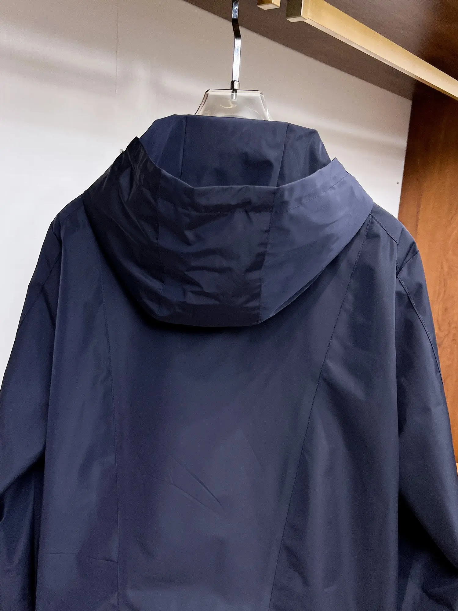 Logo-Appliquéd Hooded Shell Jacket D38014710 — view 13