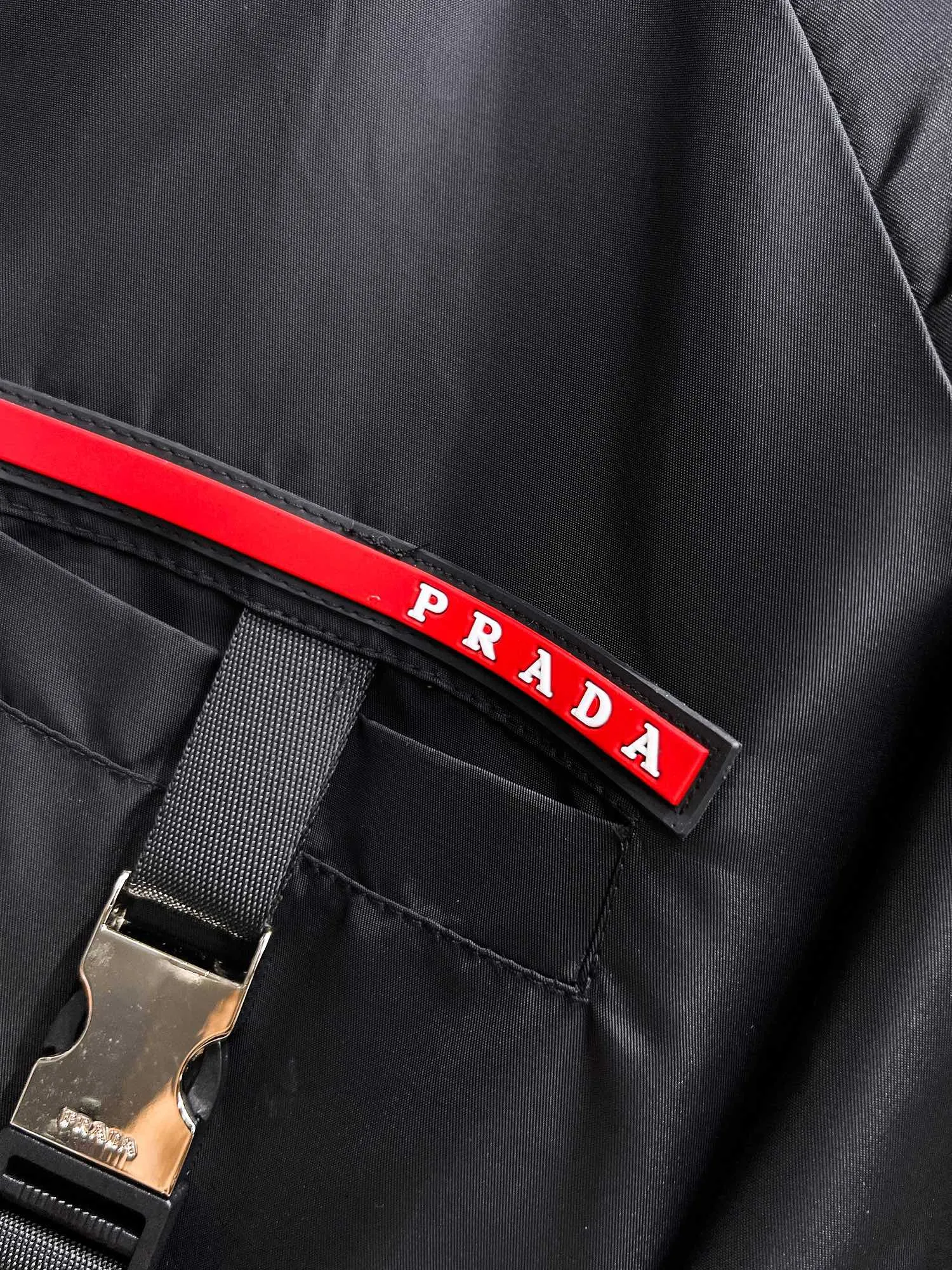 Hooded Nylon Gabardine Jacket D38014711 — view 5