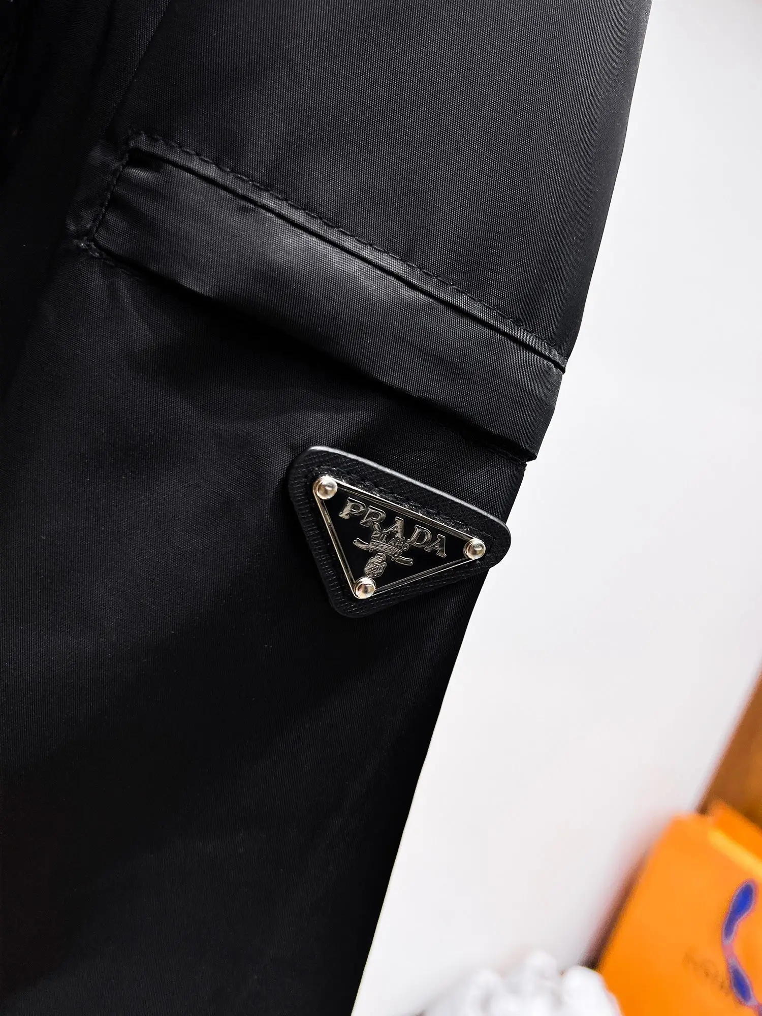 Hooded Nylon Gabardine Jacket D38014711 — view 6