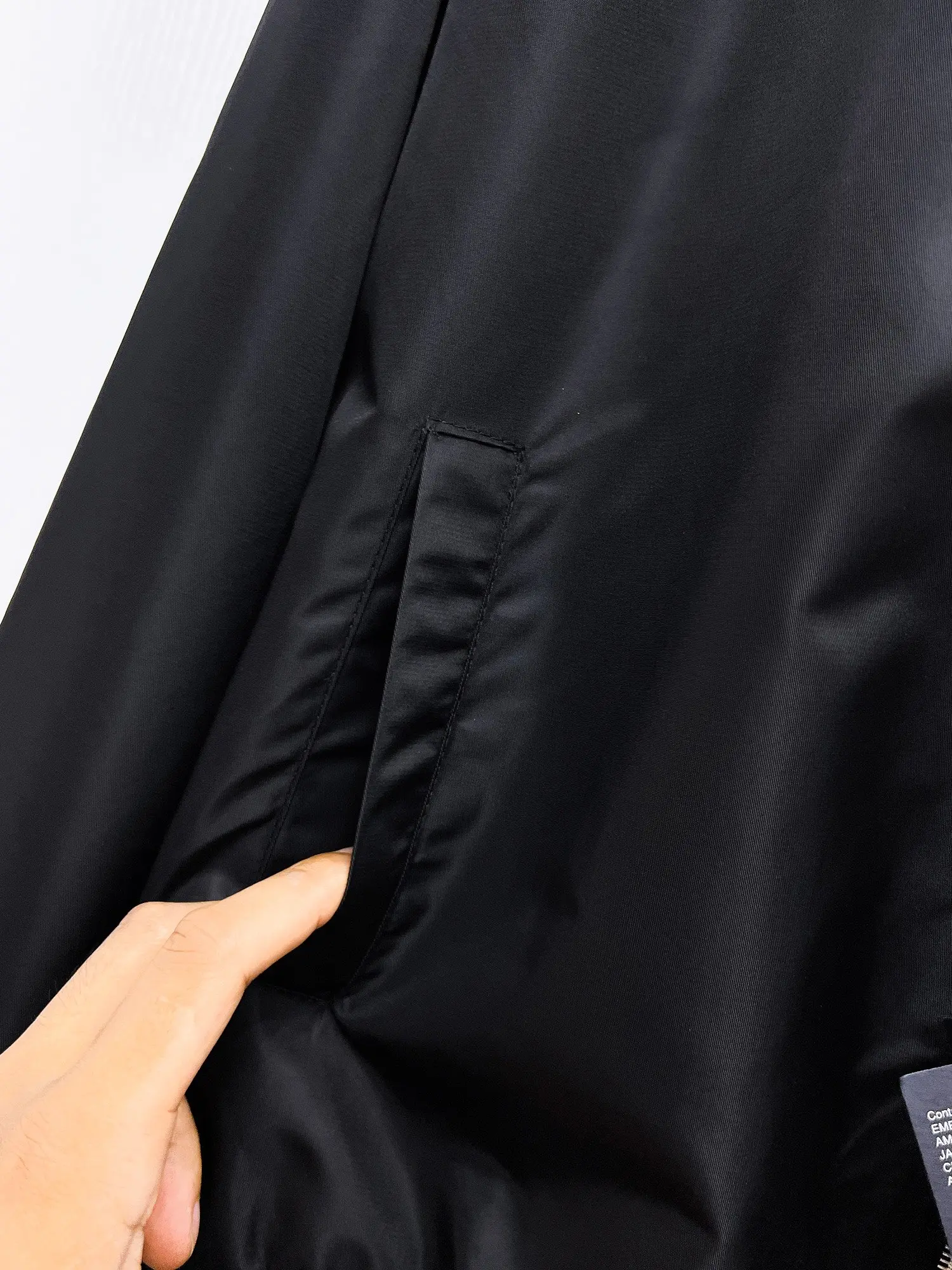Hooded Nylon Gabardine Jacket D38014711 — view 12