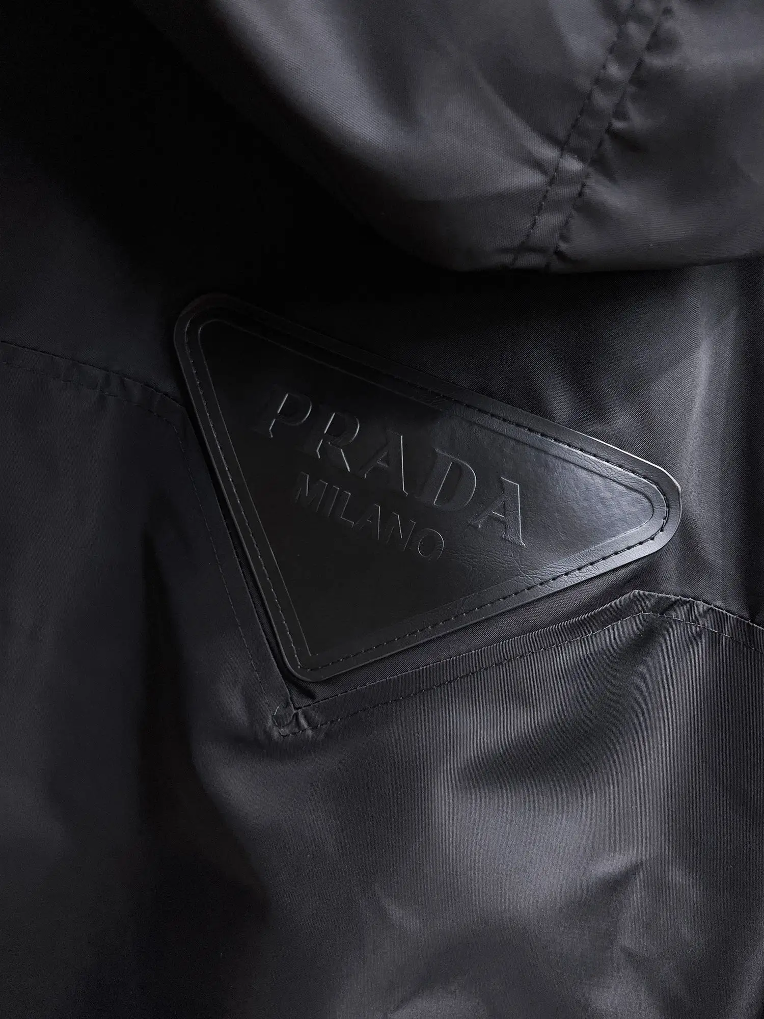 Hooded Nylon Gabardine Jacket D38014711 — view 15