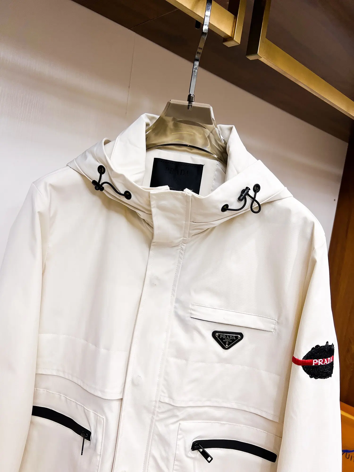 Hooded Technical Shell Jacket D38014715 — view 4