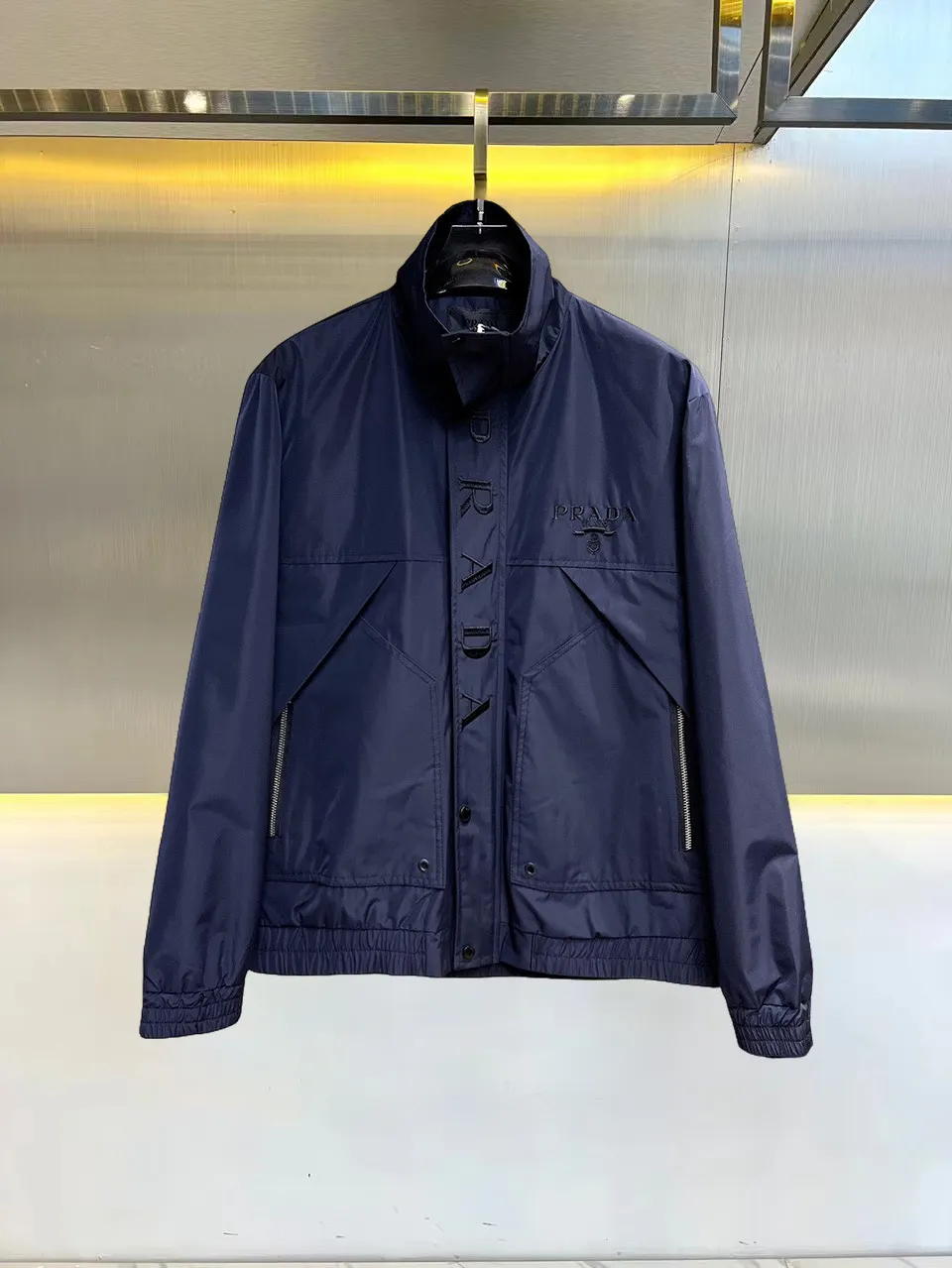Logo-Embroidered Technical Zip-Up Jacket D38014720