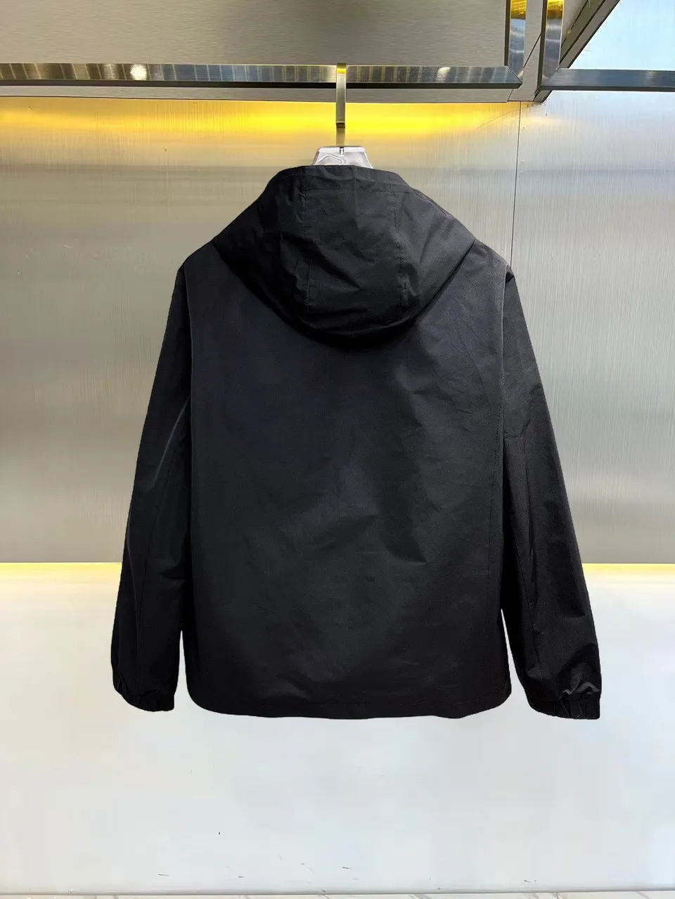 Logo-Appliquéd Hooded Shell Jacket D38014729 — view 2