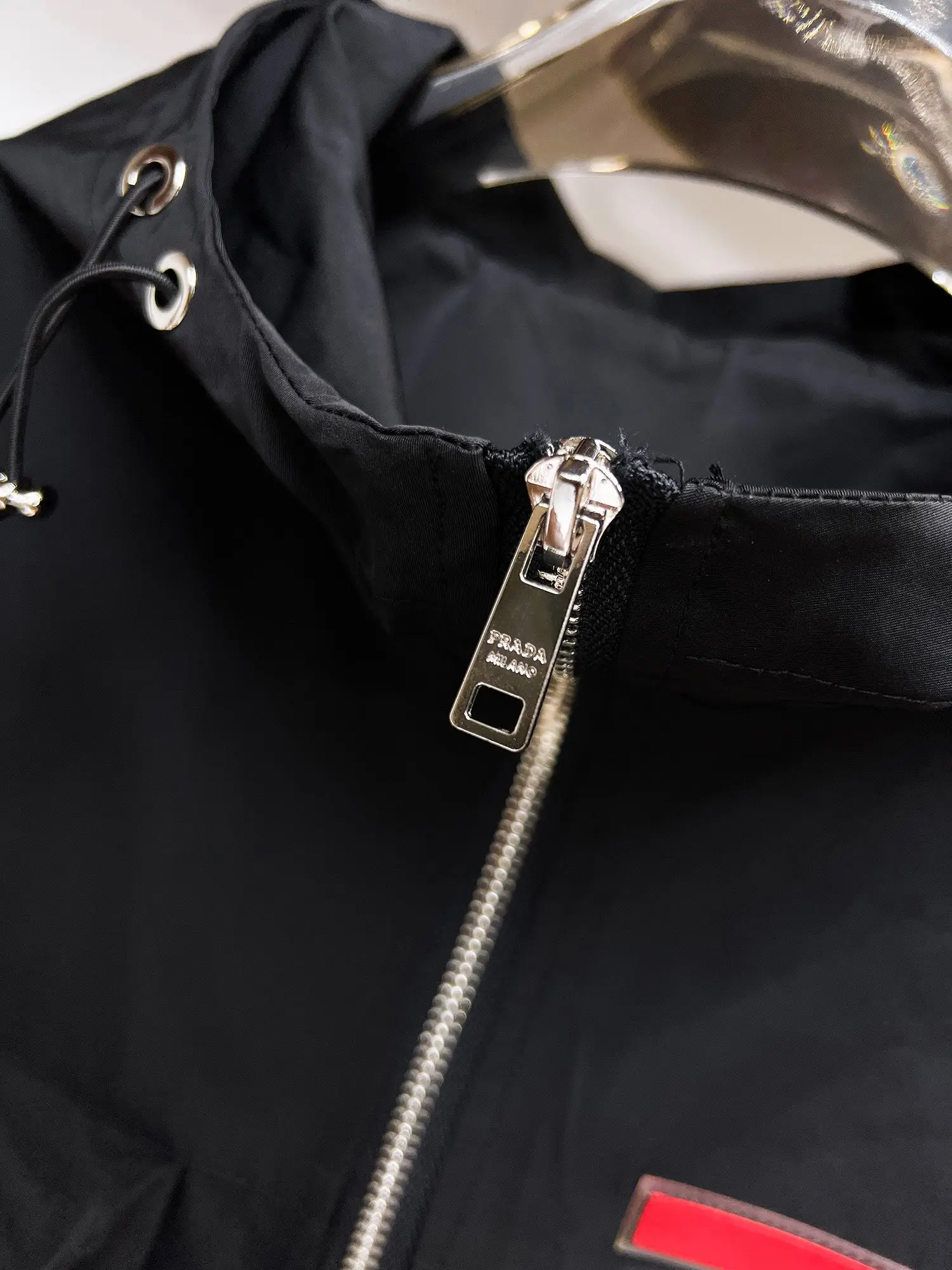 Logo-Appliquéd Hooded Shell Jacket D38014729 — view 7