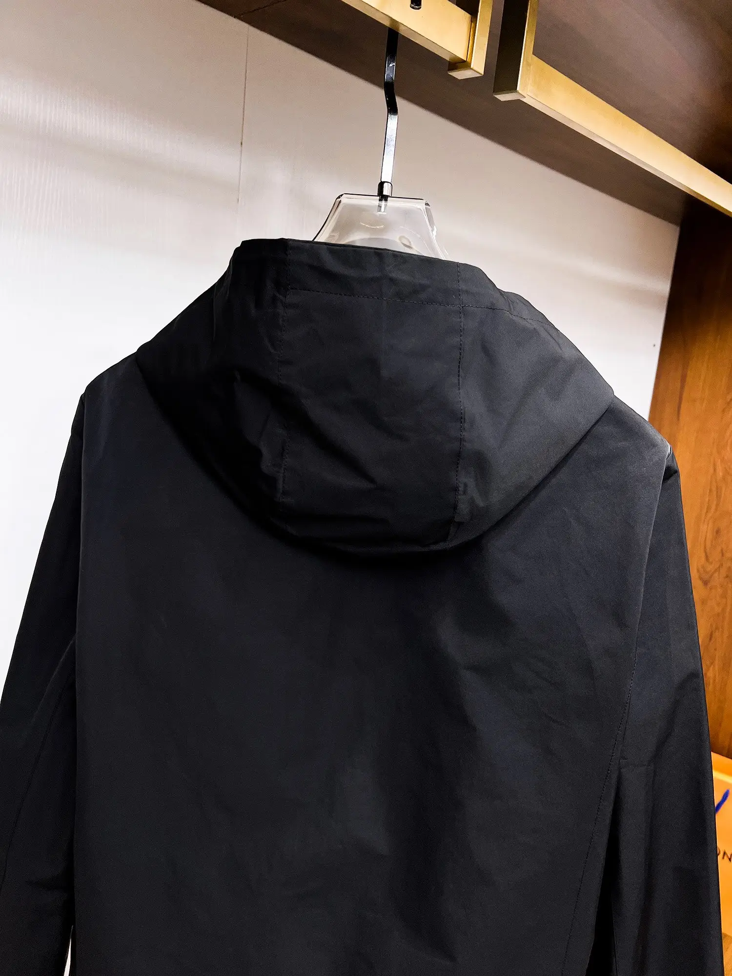 Logo-Appliquéd Hooded Shell Jacket D38014729 — view 12