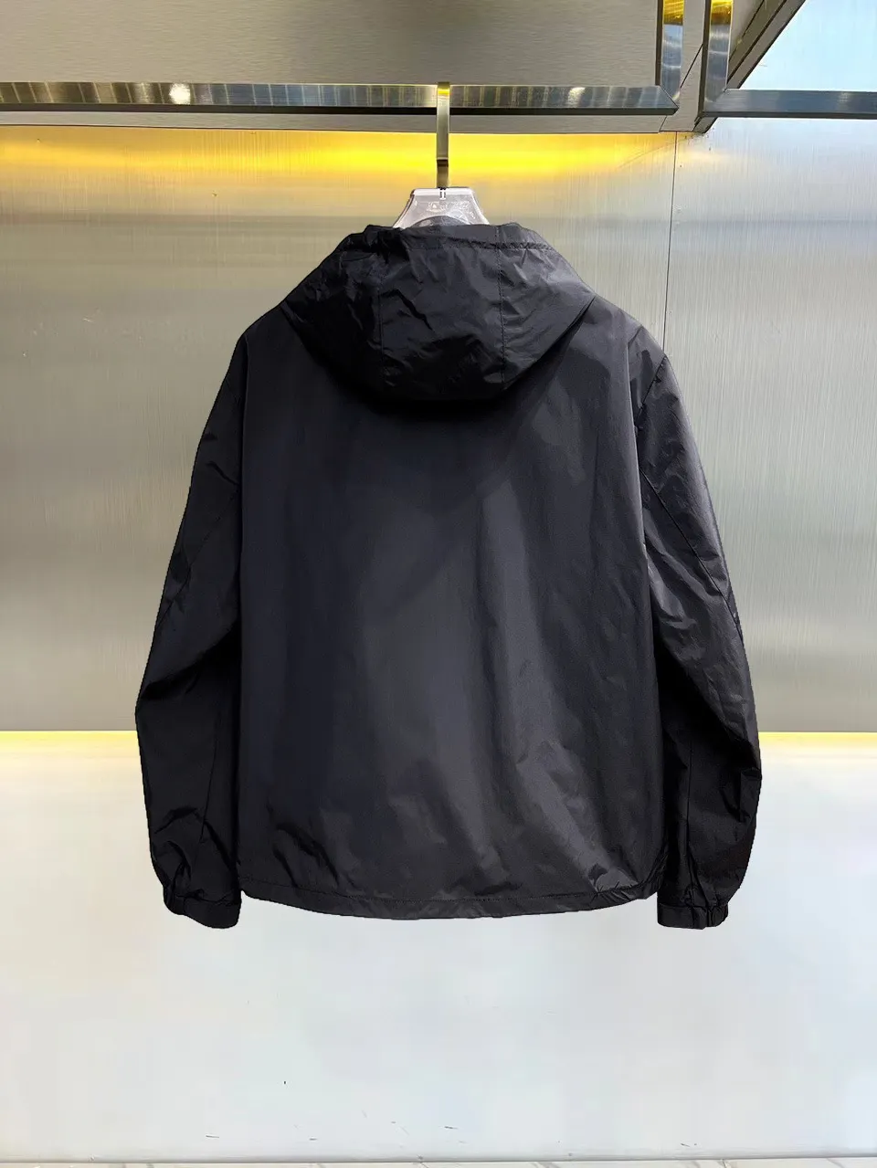 Logo-Appliquéd Hooded Shell Jacket D38014705 — view 2